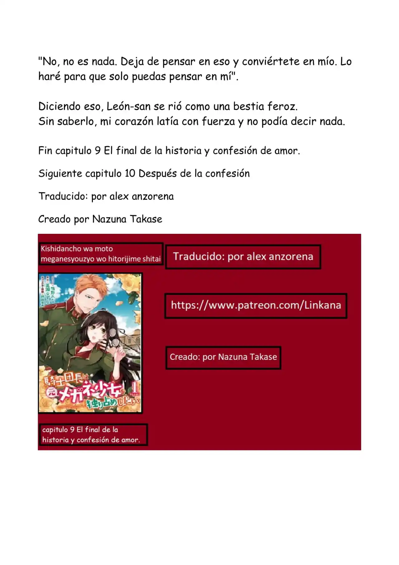 Kishidancho Wa Moto Meganesyouzyo Wo Hitorijime Shitai (Novela) - Capítulo 10 - Página 10 - LectorTMOo