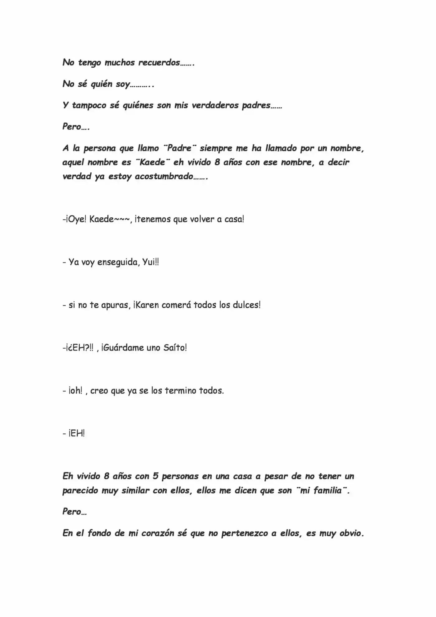 Kitanai Kokoro (Novela) - Capítulo 0.1 - Página 1 - LectorTMOo