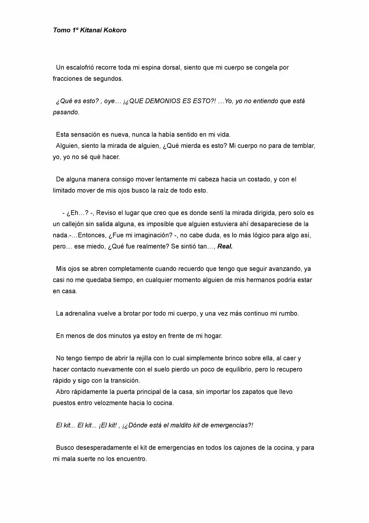 Kitanai Kokoro (Novela) - Capítulo 1.5 - Página 8 - LectorTMOo