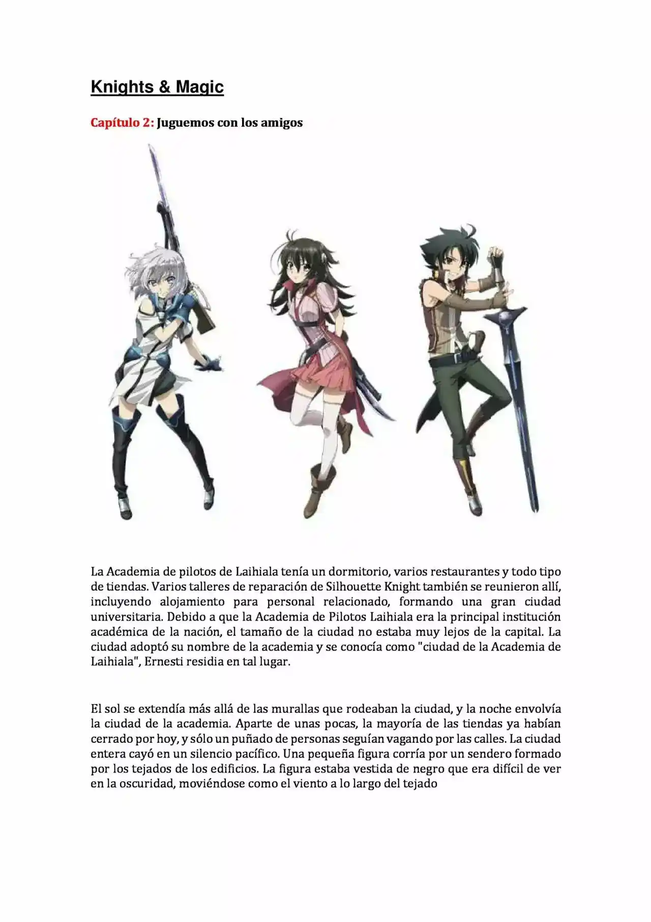 Knights & Magic (Novela) - Capítulo 2 - Página 1 - LectorTMOo
