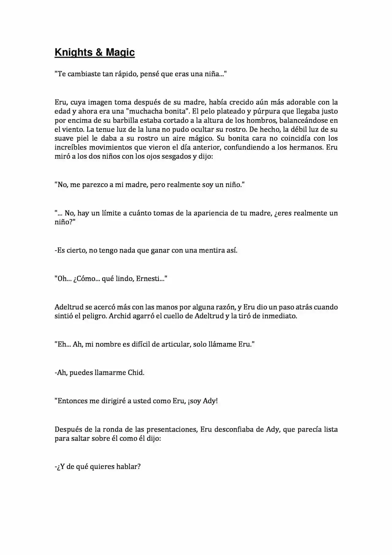 Knights & Magic (Novela) - Capítulo 2 - Página 9 - LectorTMOo