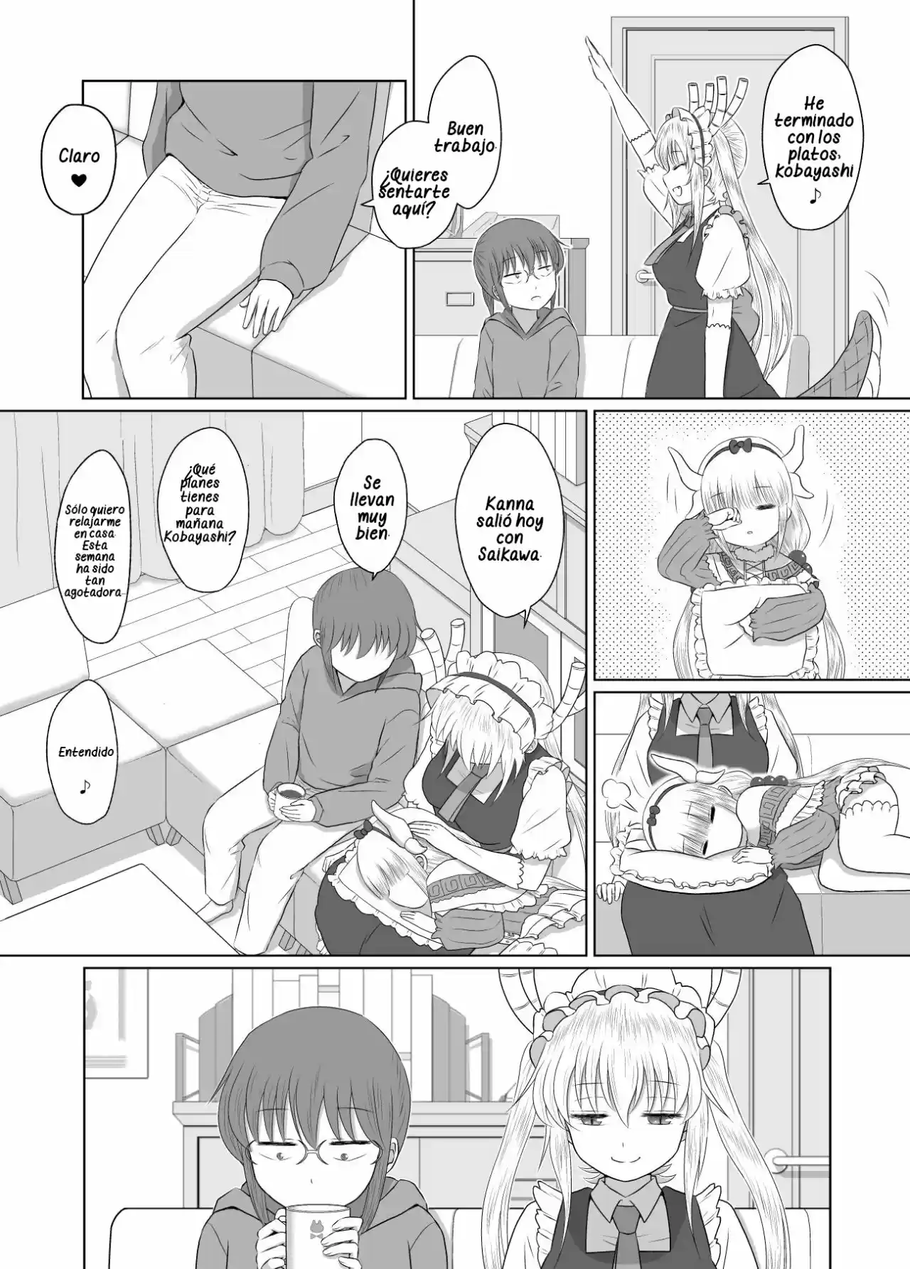 Kobayashi-san Chi No Maid Dragon: Kanna No Nichijou - Capítulo 1 - Página 4 - LectorTMOo