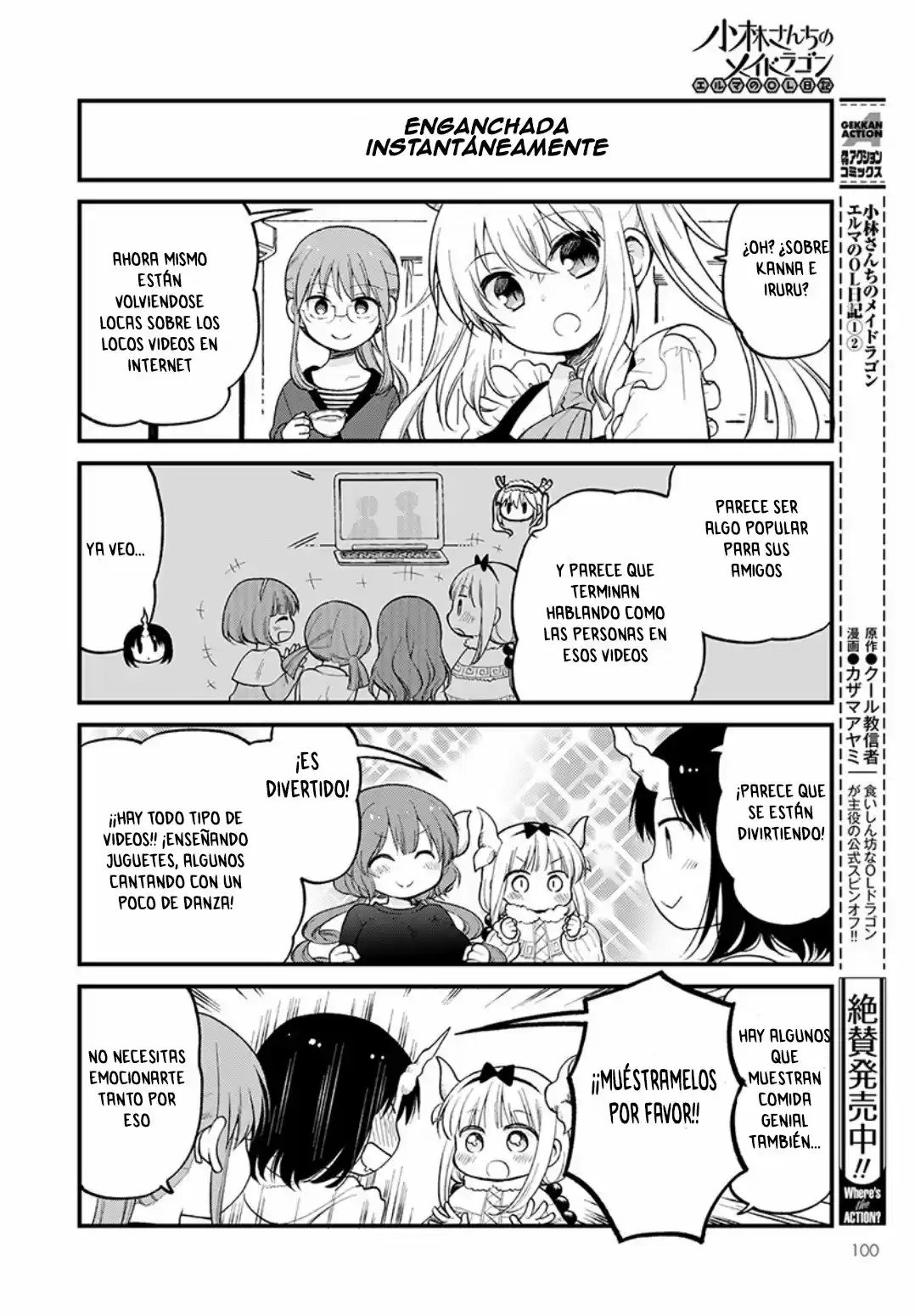 Kobayashi-san Chi No Maid Dragon: Kanna No Nichijou - Capítulo 19 - Página 4 - LectorTMOo