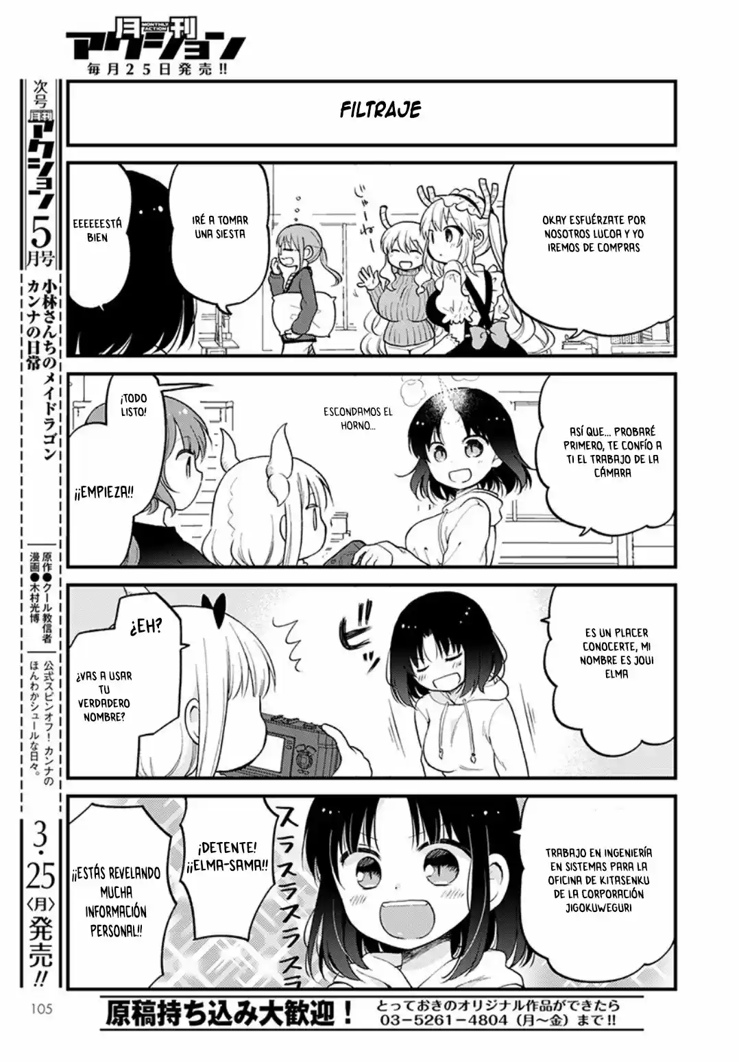 Kobayashi-san Chi No Maid Dragon: Kanna No Nichijou - Capítulo 19 - Página 9 - LectorTMOo