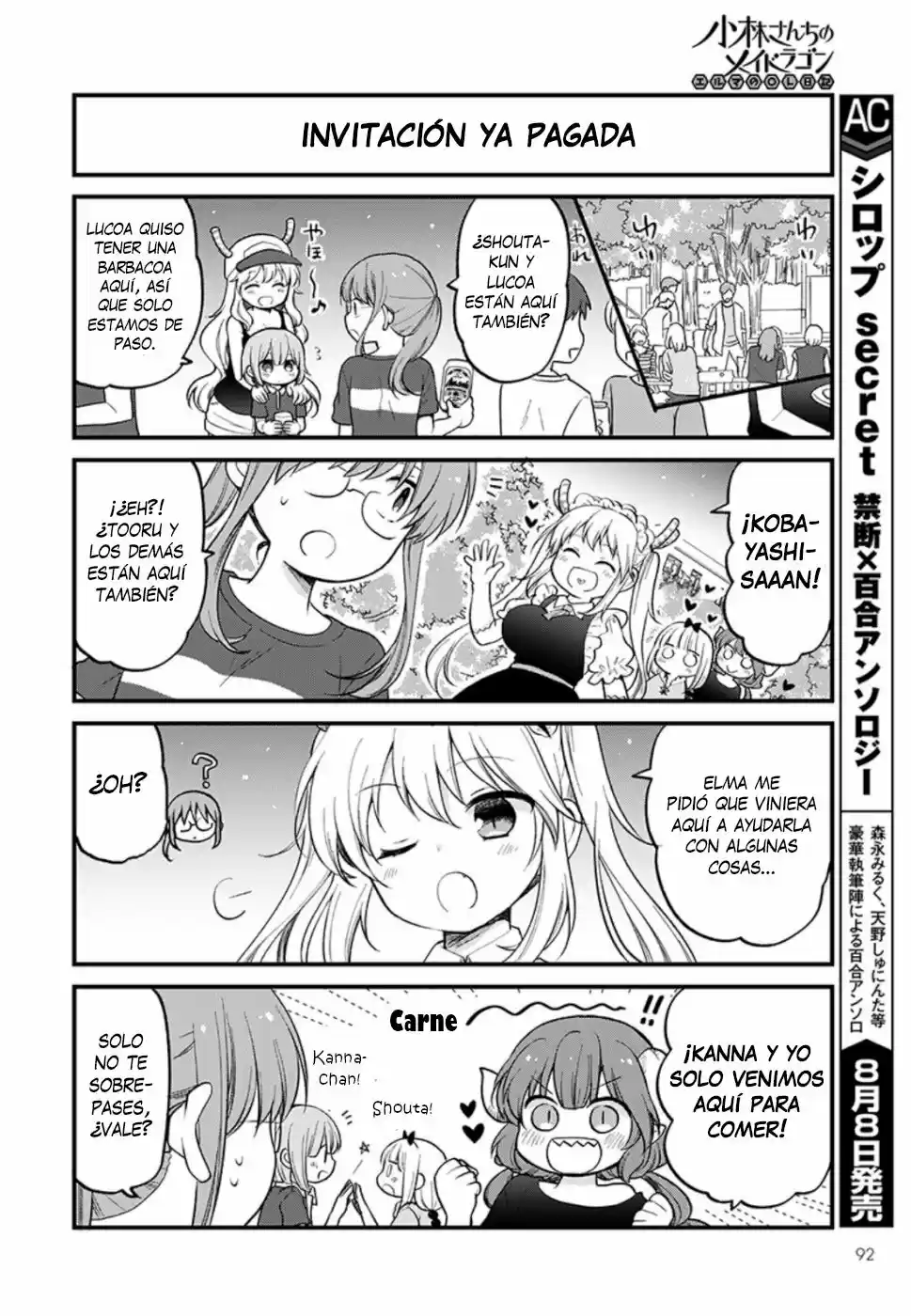 Kobayashi-san Chi No Maid Dragon: Kanna No Nichijou - Capítulo 24 - Página 8 - LectorTMOo