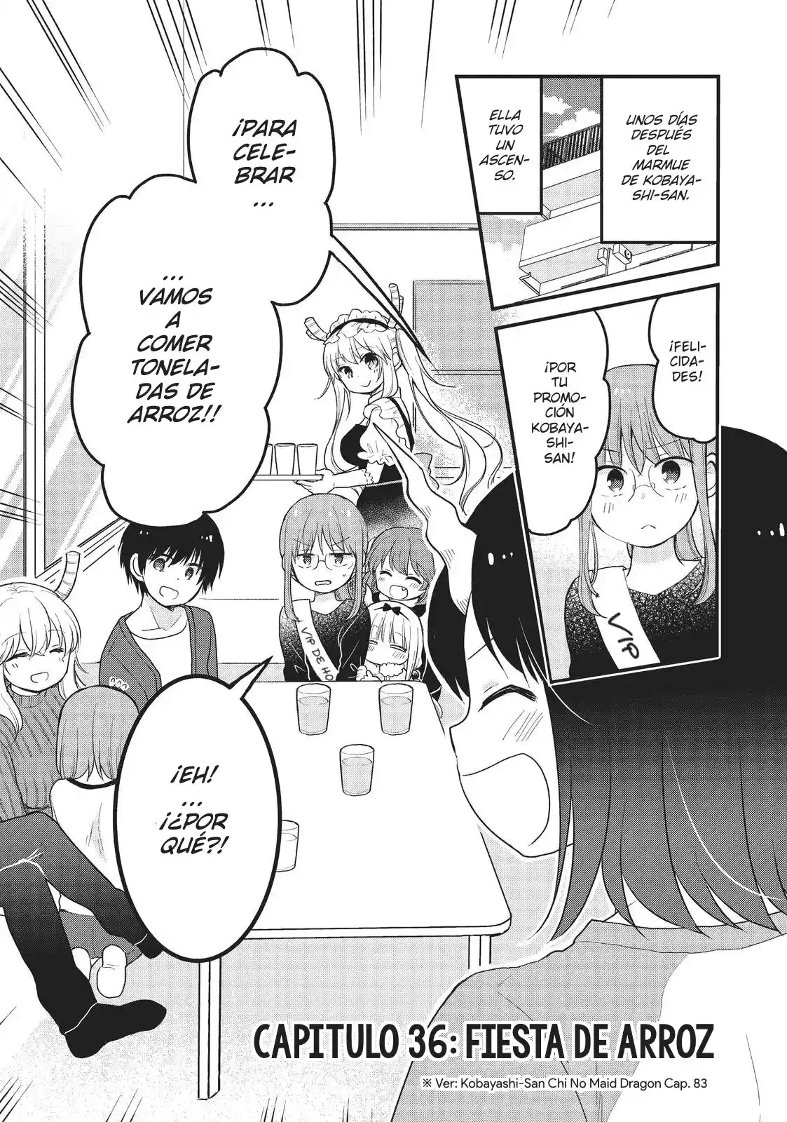 Kobayashi-san Chi No Maid Dragon: Kanna No Nichijou - Capítulo 36 - Página 1 - LectorTMOo