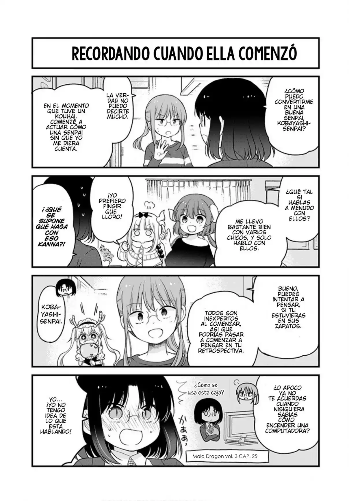 Kobayashi-san Chi No Maid Dragon: Kanna No Nichijou - Capítulo 38 - Página 7 - LectorTMOo
