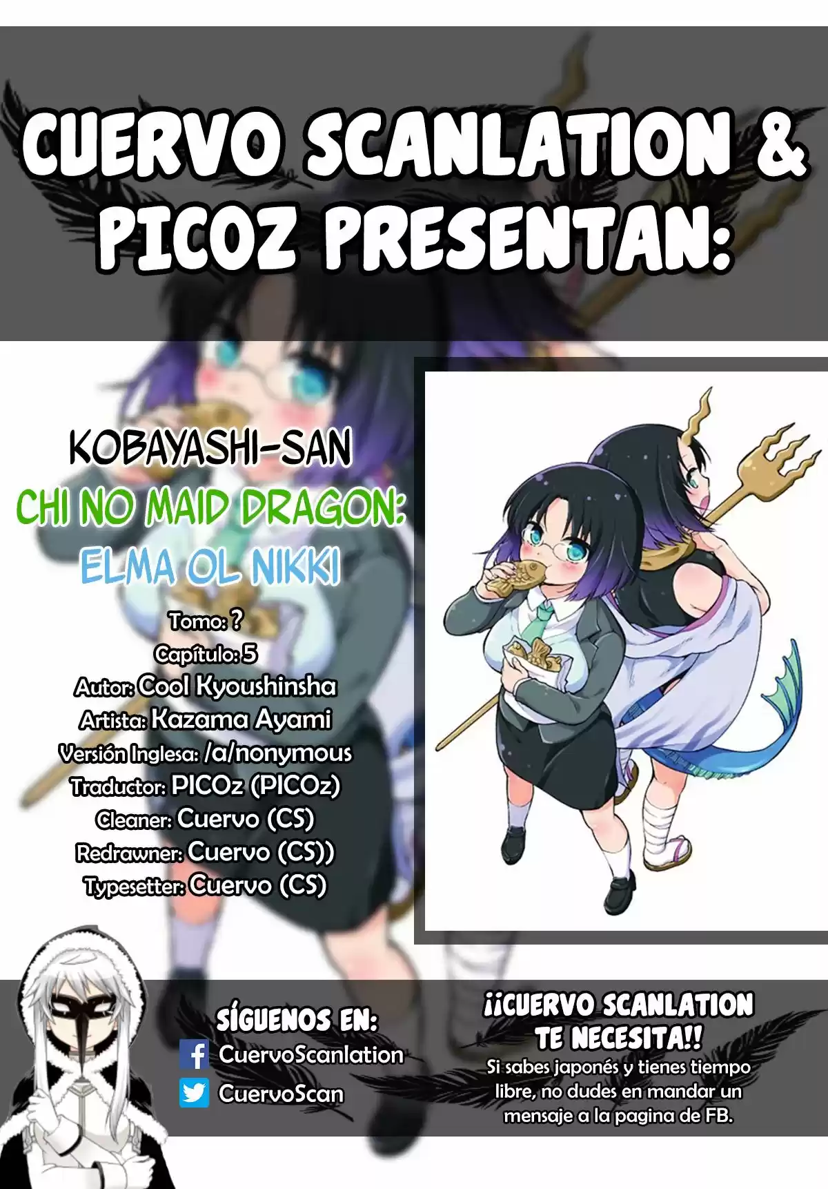 Kobayashi-san Chi No Maid Dragon: Kanna No Nichijou - Capítulo 5 - Página 1 - LectorTMOo