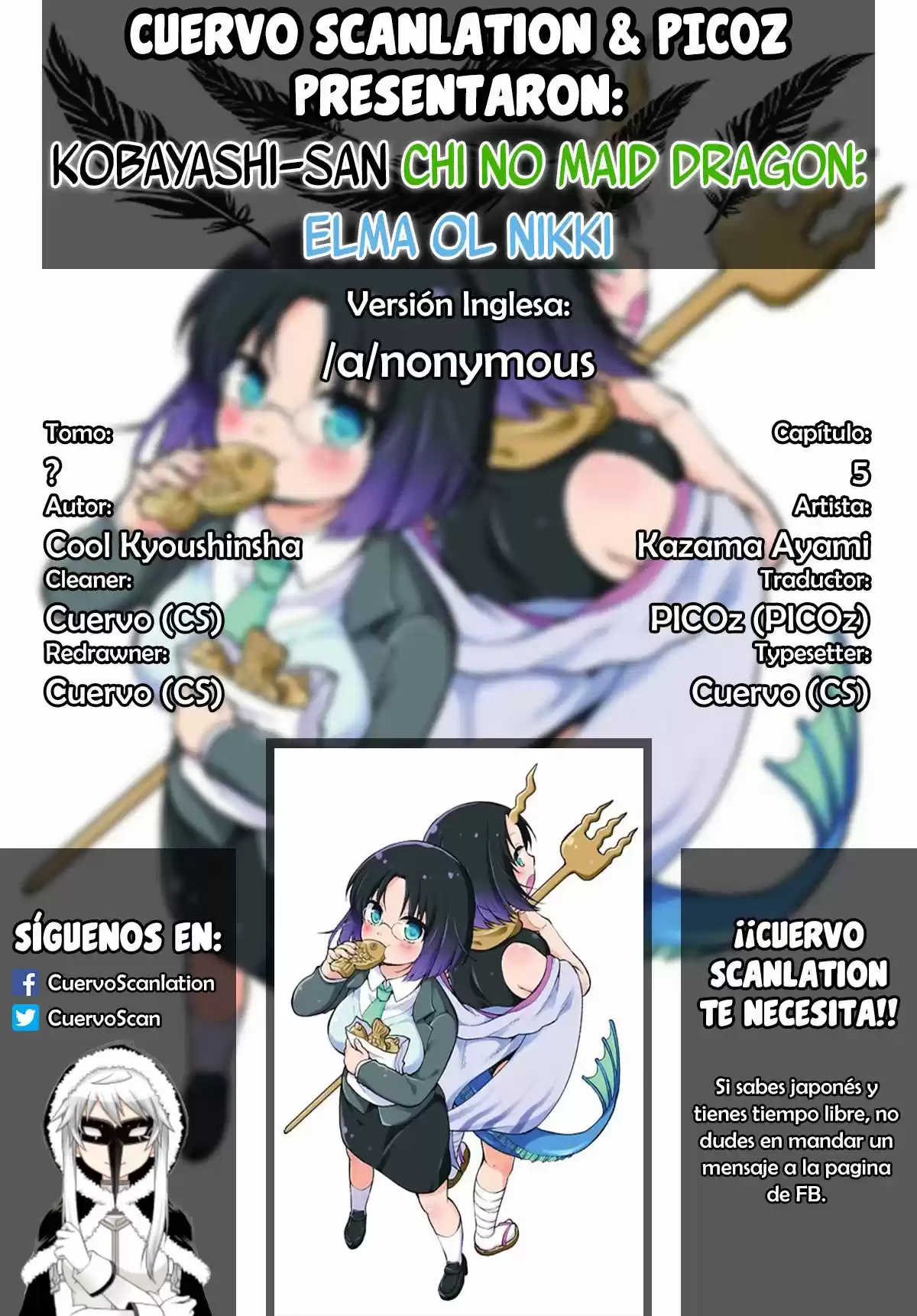 Kobayashi-san Chi No Maid Dragon: Kanna No Nichijou - Capítulo 5 - Página 16 - LectorTMOo