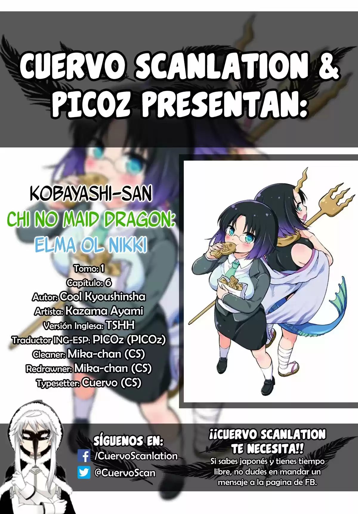 Kobayashi-san Chi No Maid Dragon: Kanna No Nichijou - Capítulo 6 - Página 1 - LectorTMOo
