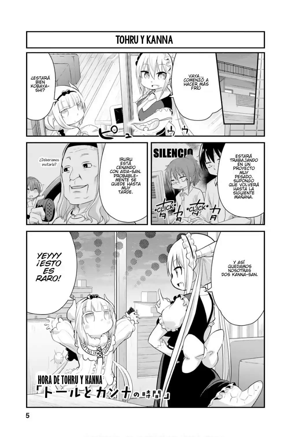 Kobayashi-san Chi No Maid Dragon: Kanna No Nichijou - Capítulo 41 - Página 4 - LectorTMOo