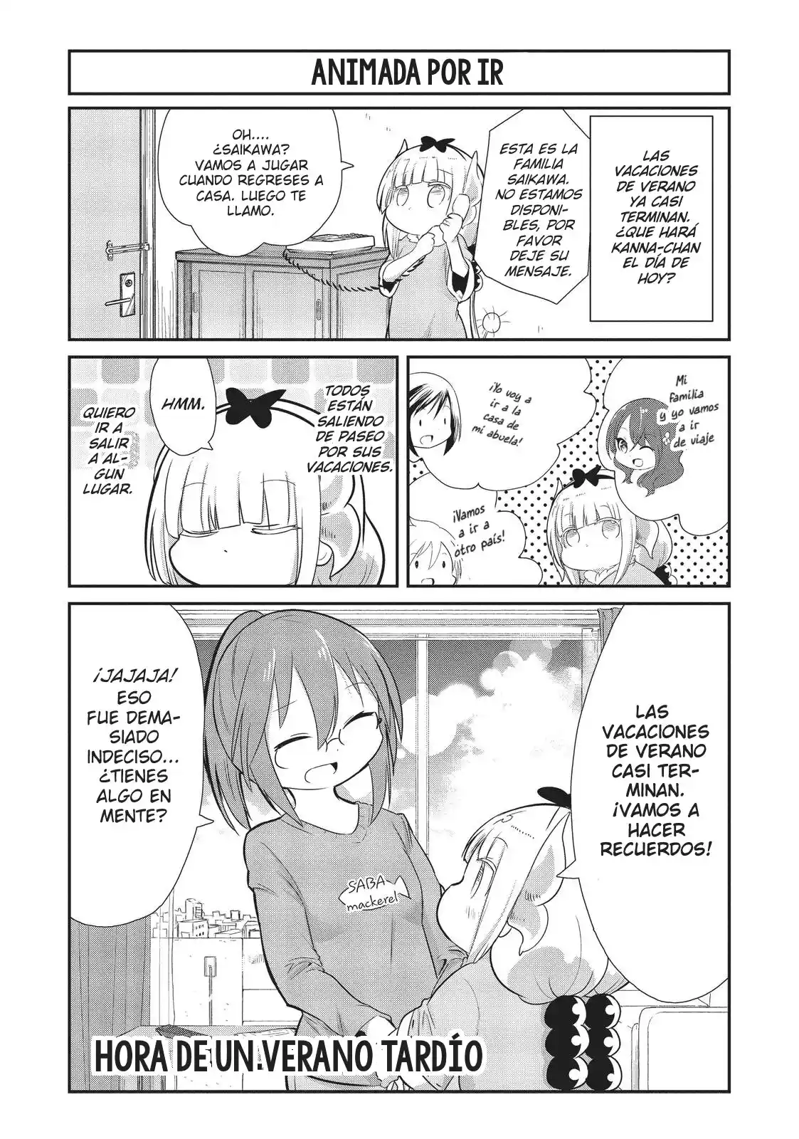 Kobayashi-san Chi No Maid Dragon: Kanna No Nichijou - Capítulo 70 - Página 1 - LectorTMOo