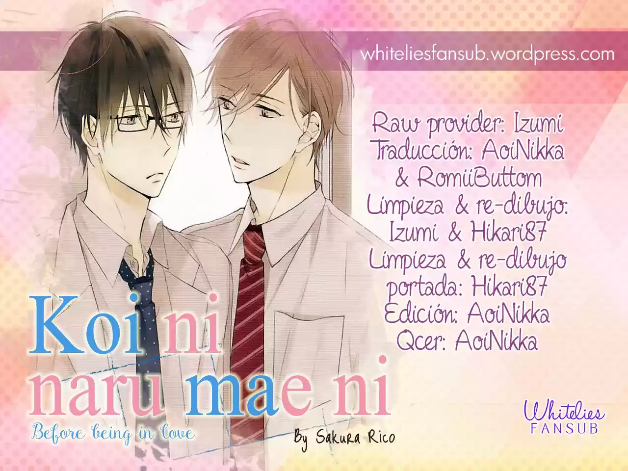 Koi Ni Naru Mae Ni - Capítulo 1 - Página 1 - LectorTMOo