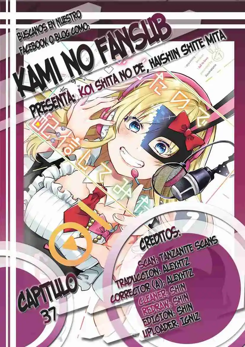 Koi Shita No De, Haishin Shite Mita - Capítulo 37 - Página 1 - LectorTMOo