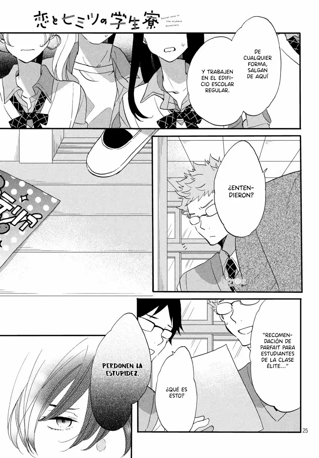 Koi To Himitsu No Gakuseiryou - Capítulo 15 - Página 25 - LectorTMOo