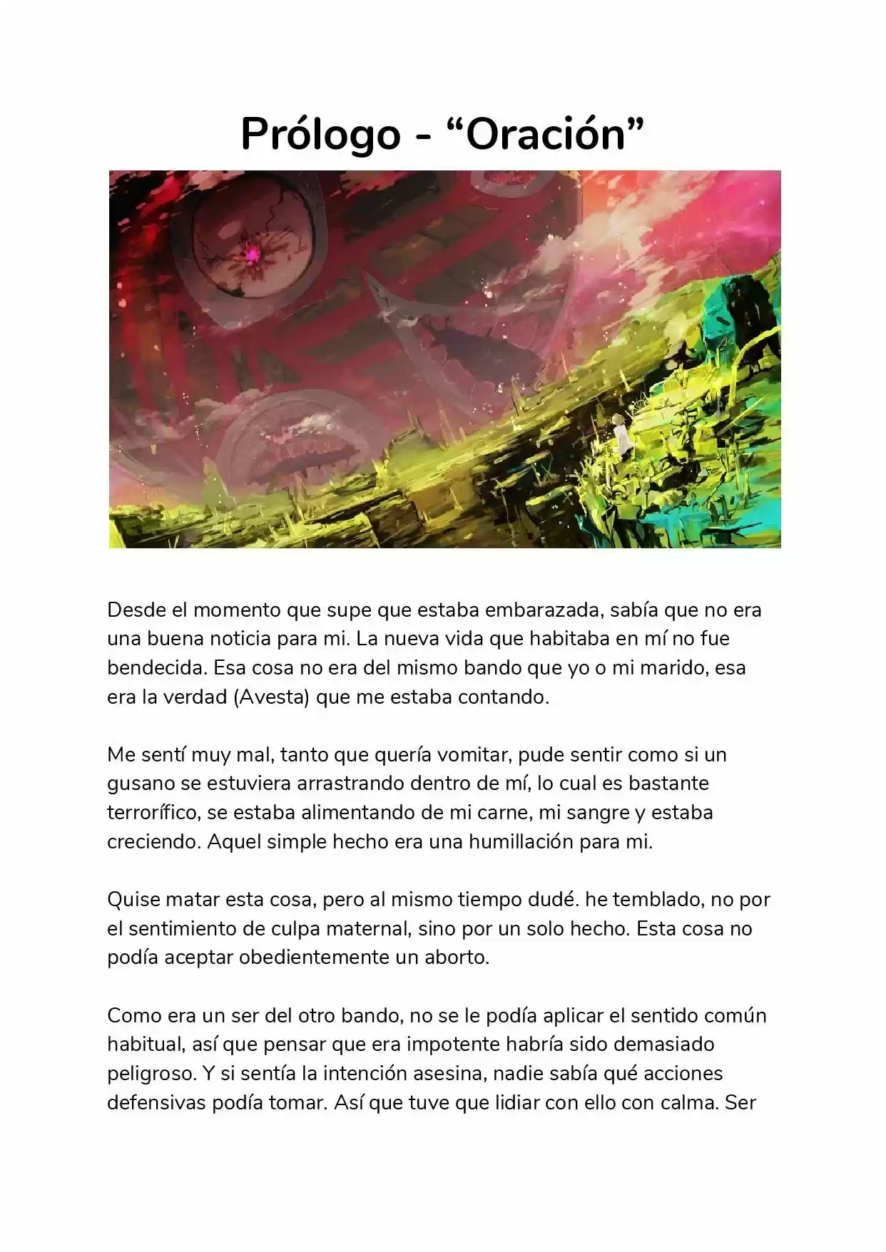 Kokubyaku No Avesta (Novela) - Capítulo 1 - Página 1 - LectorTMOo