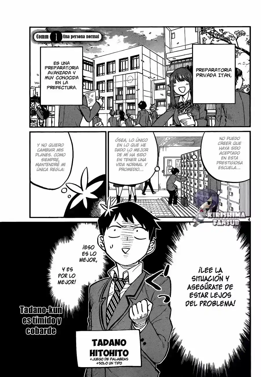 Komi-san Wa, Comyushou Desu. - Capítulo 1 - Página 4 - LectorTMOo