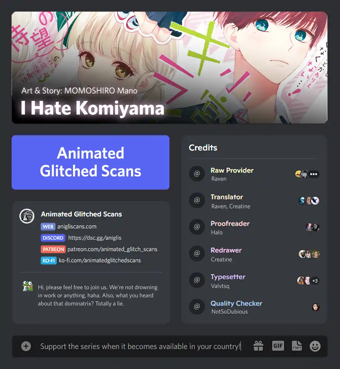 Komiyama Ga Kirai Da - Capítulo 1 - Página 1 - LectorTMOo