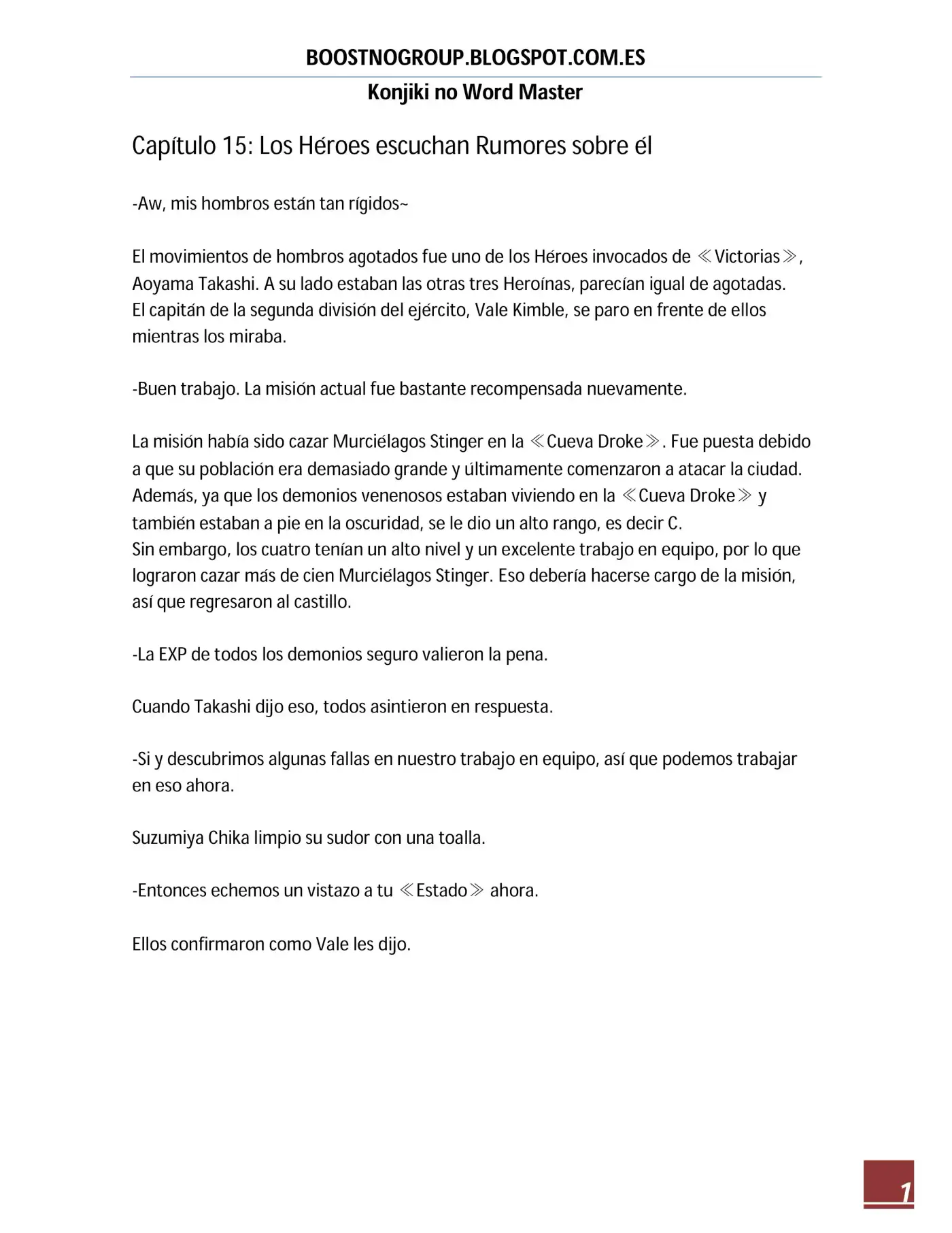 Konjiki No Word Master (novela) - Capítulo 15 - Página 2 - LectorTMOo