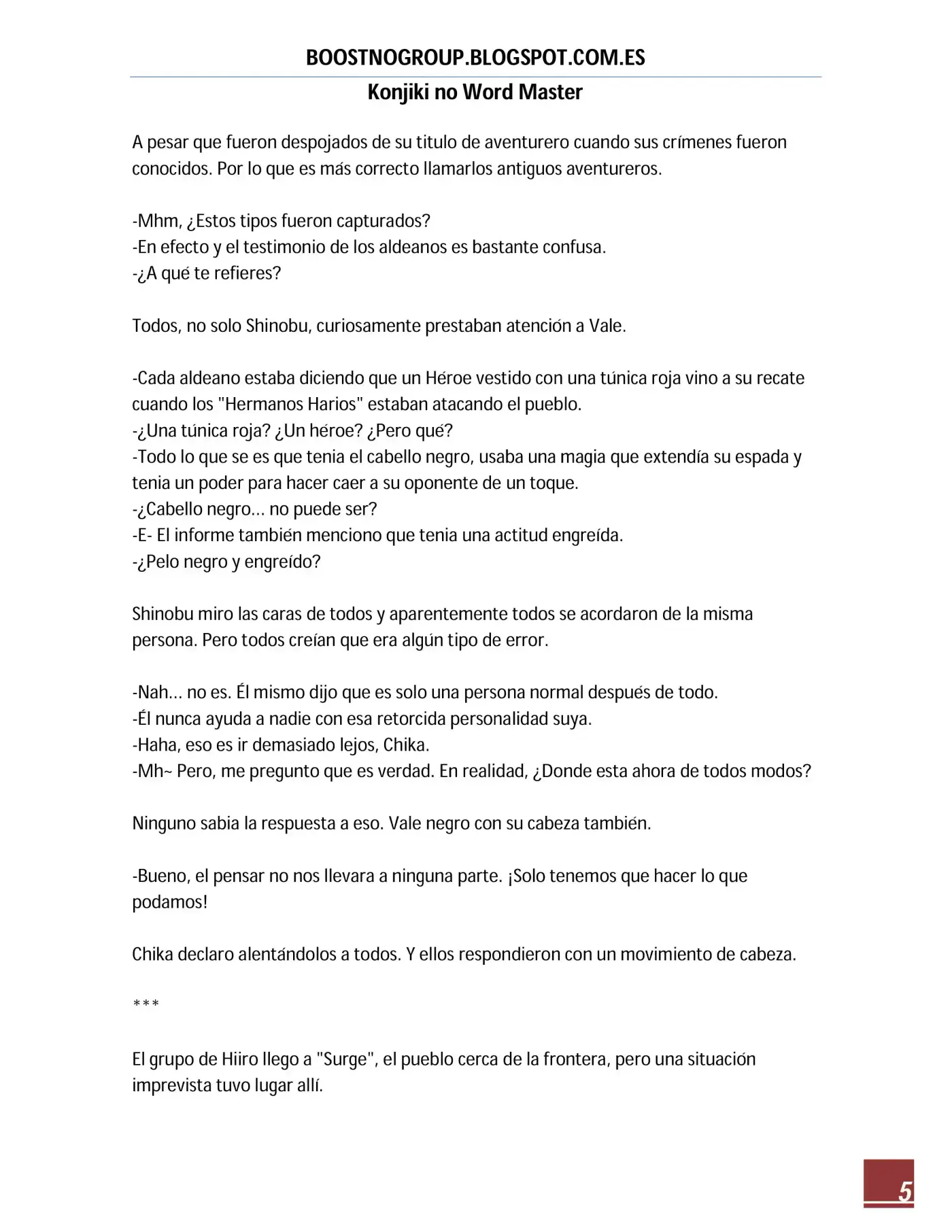 Konjiki No Word Master (novela) - Capítulo 15 - Página 6 - LectorTMOo