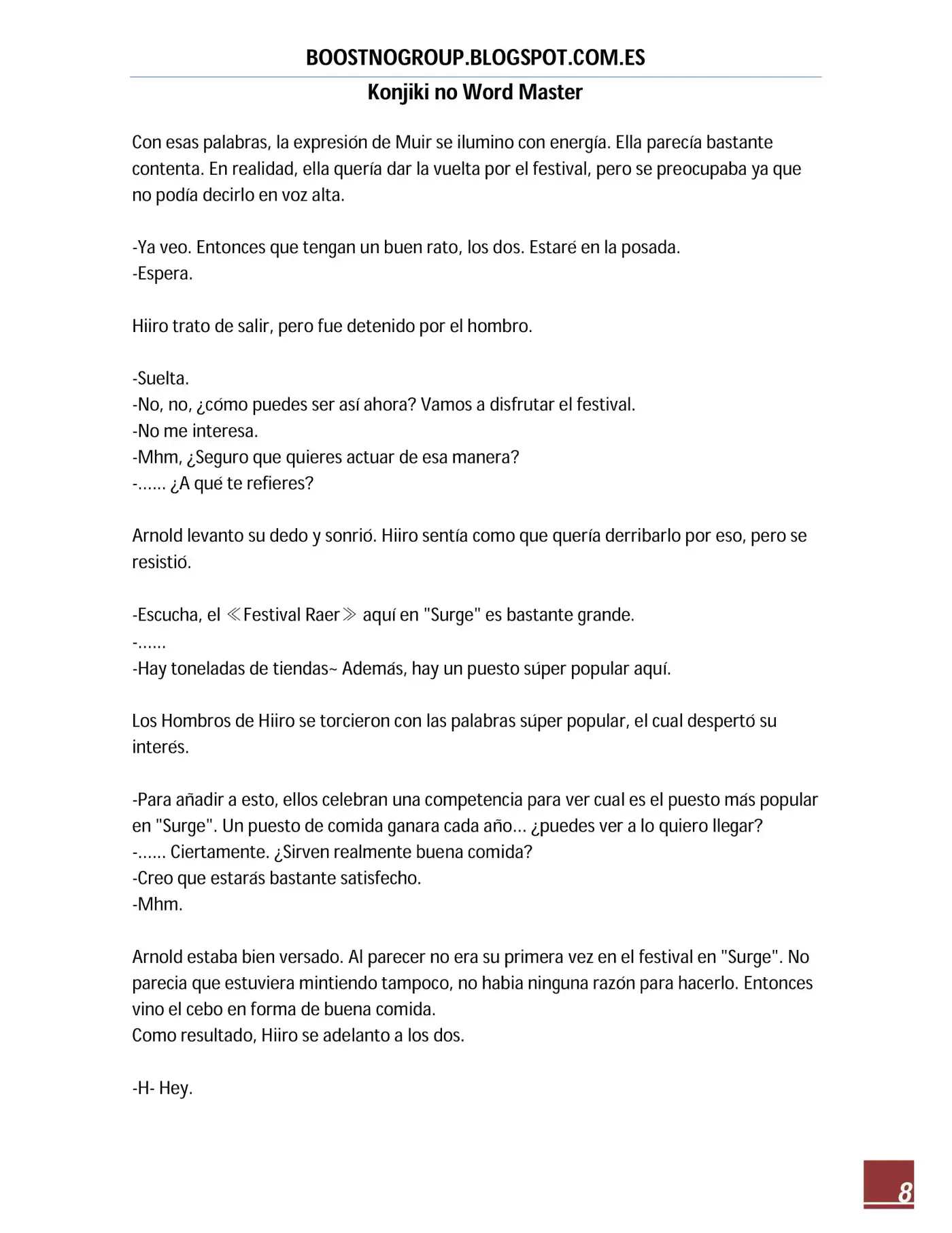 Konjiki No Word Master (novela) - Capítulo 15 - Página 9 - LectorTMOo