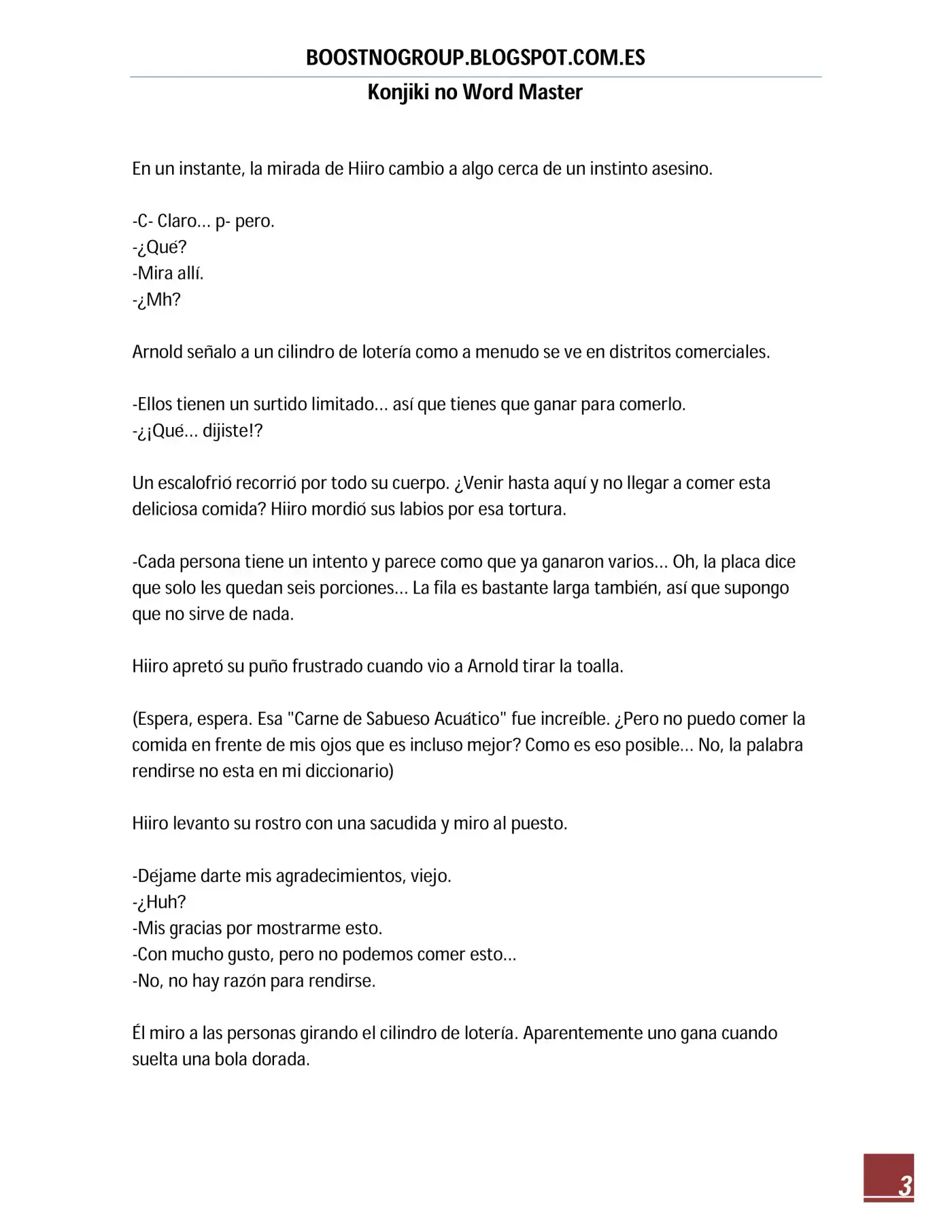 Konjiki No Word Master (novela) - Capítulo 16 - Página 4 - LectorTMOo