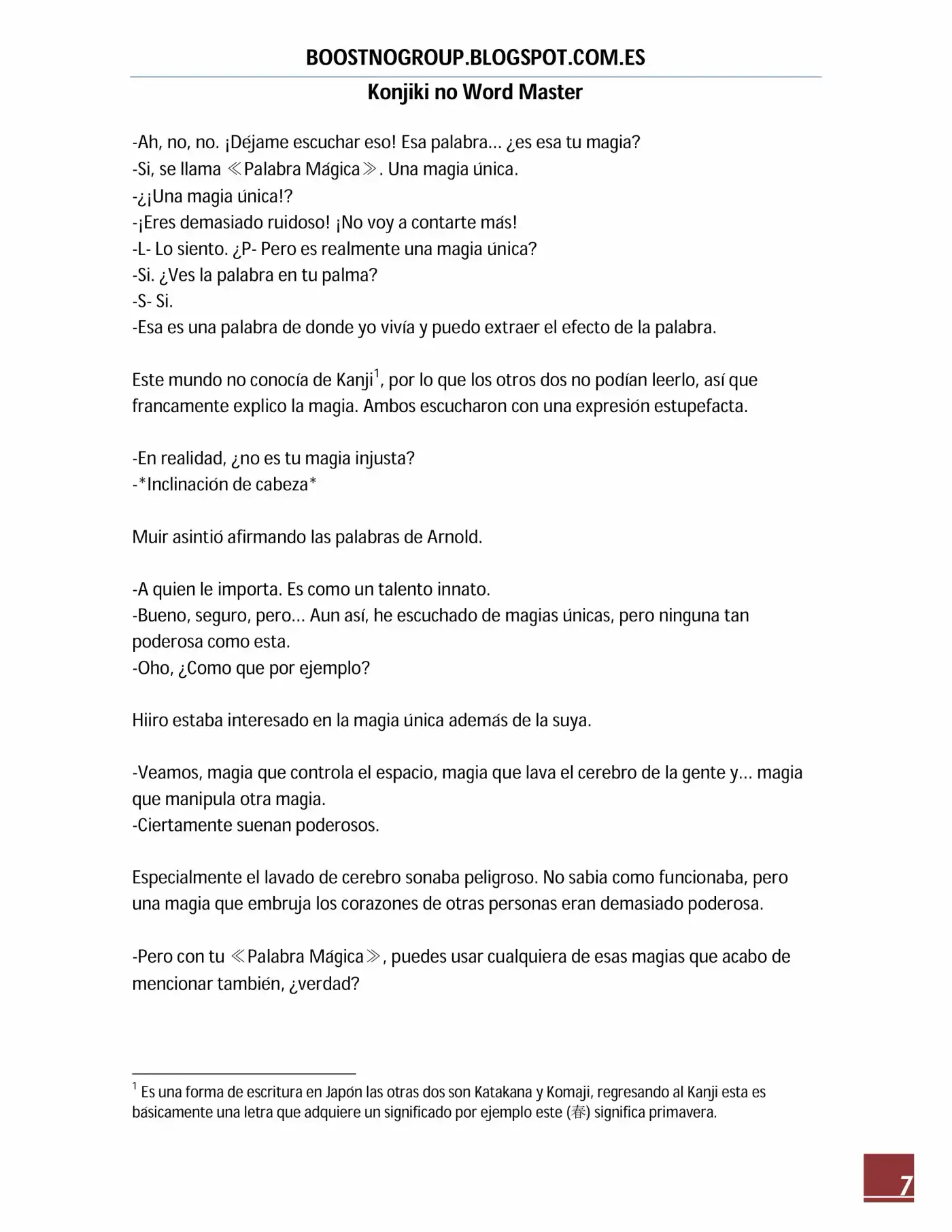 Konjiki No Word Master (novela) - Capítulo 16 - Página 8 - LectorTMOo