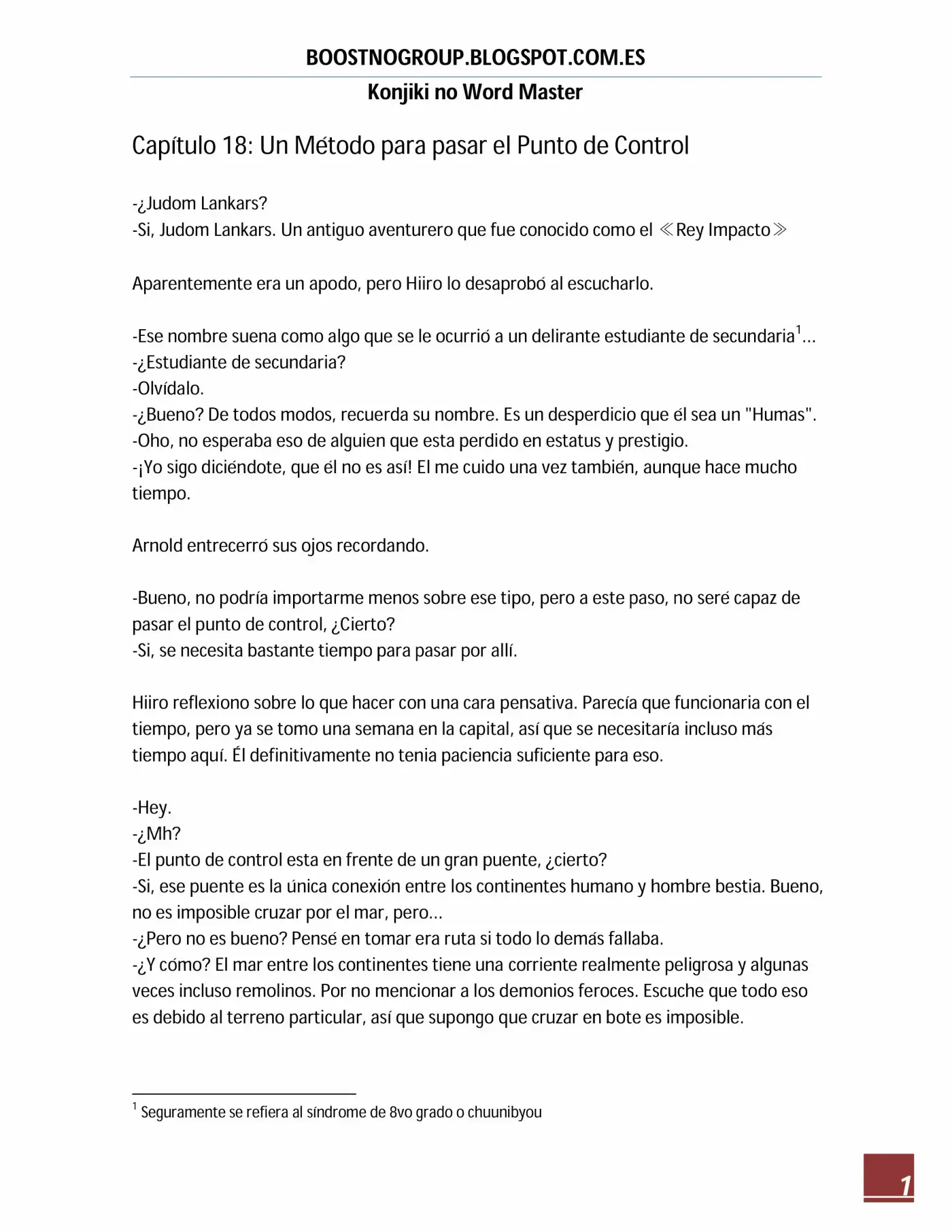 Konjiki No Word Master (novela) - Capítulo 18 - Página 2 - LectorTMOo