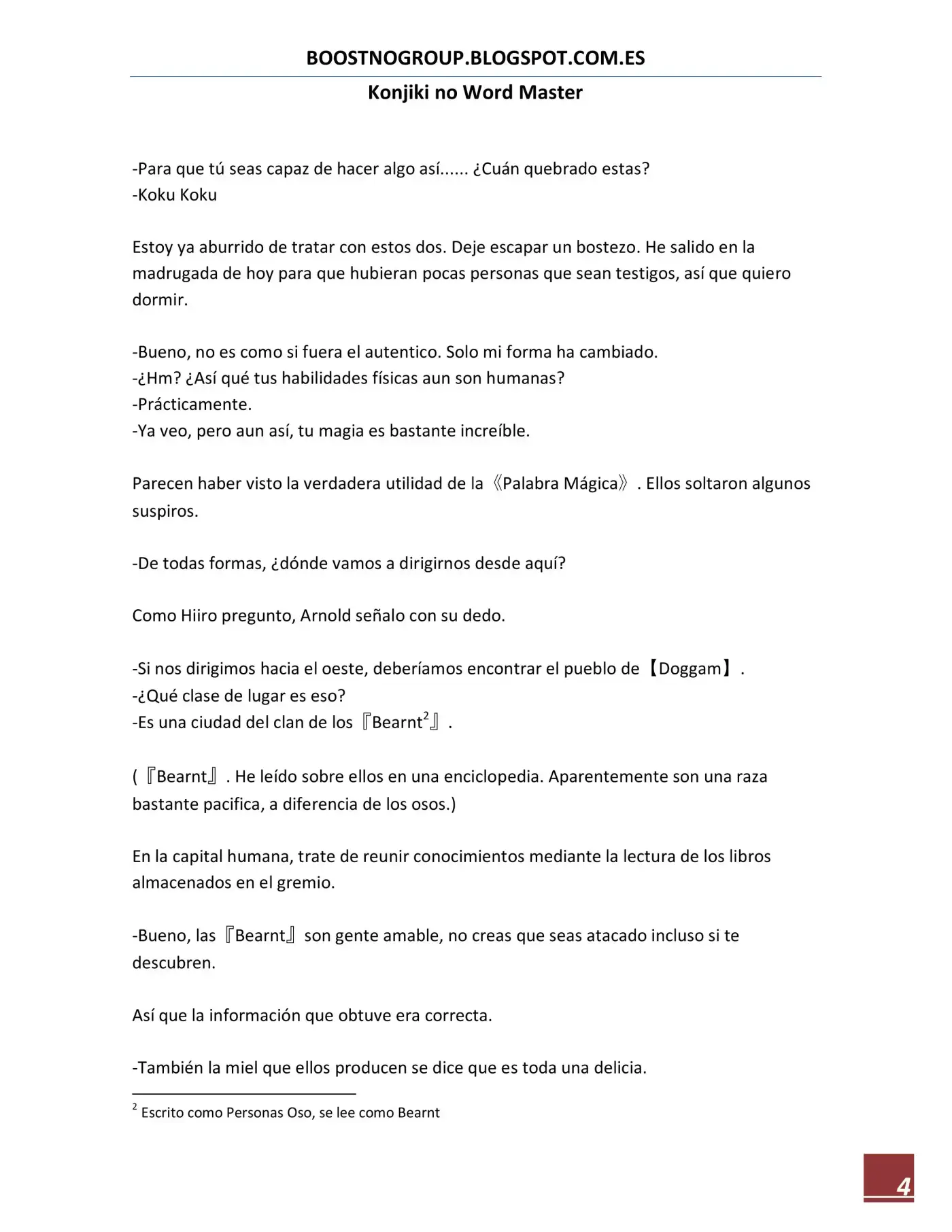 Konjiki No Word Master (novela) - Capítulo 19 - Página 5 - LectorTMOo
