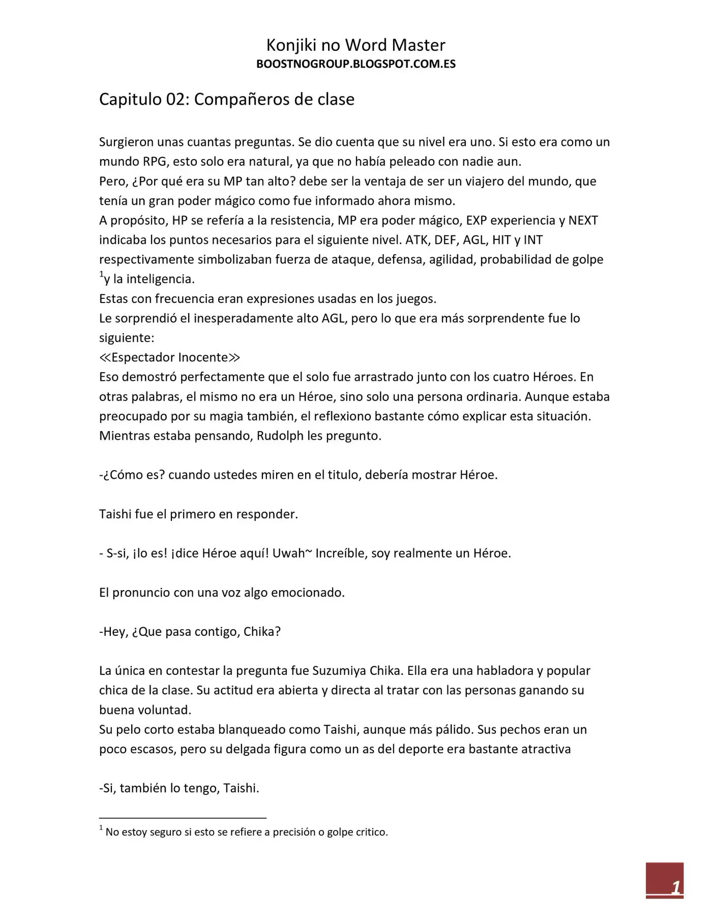 Konjiki No Word Master (novela) - Capítulo 2 - Página 2 - LectorTMOo