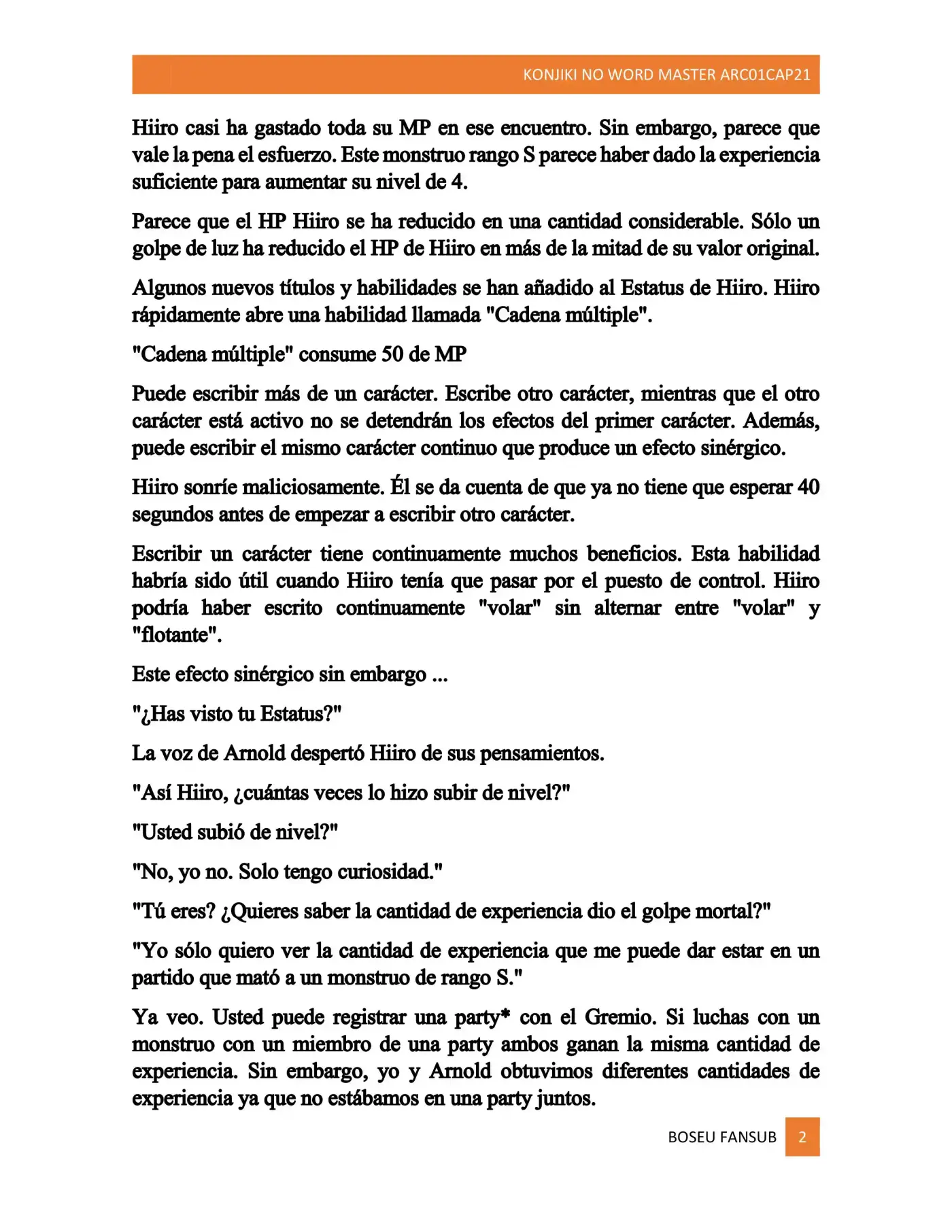 Konjiki No Word Master (novela) - Capítulo 21 - Página 2 - LectorTMOo