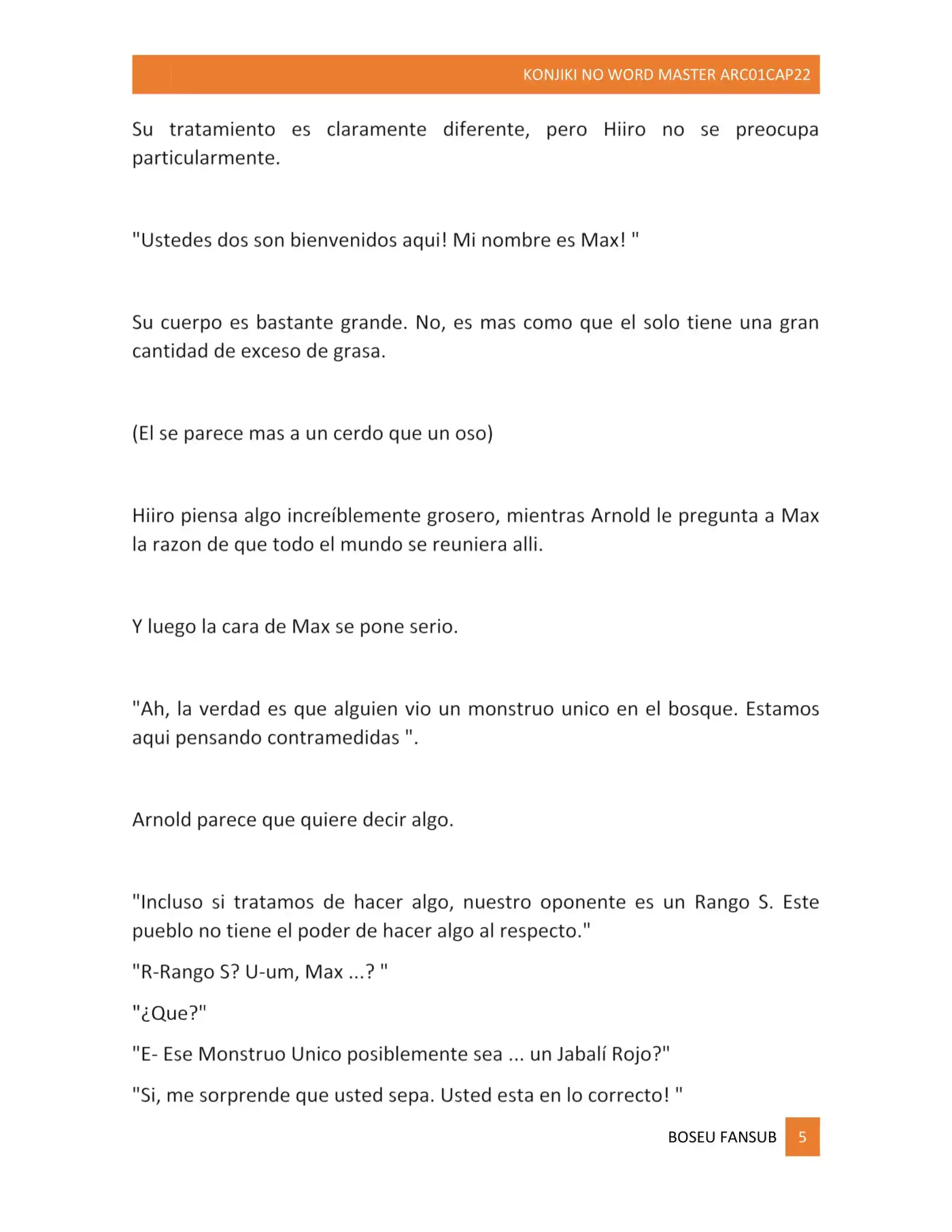 Konjiki No Word Master (novela) - Capítulo 22 - Página 5 - LectorTMOo
