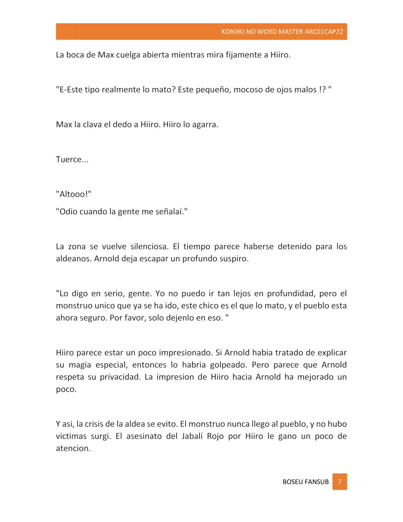 Konjiki No Word Master (novela) - Capítulo 22 - Página 7 - LectorTMOo