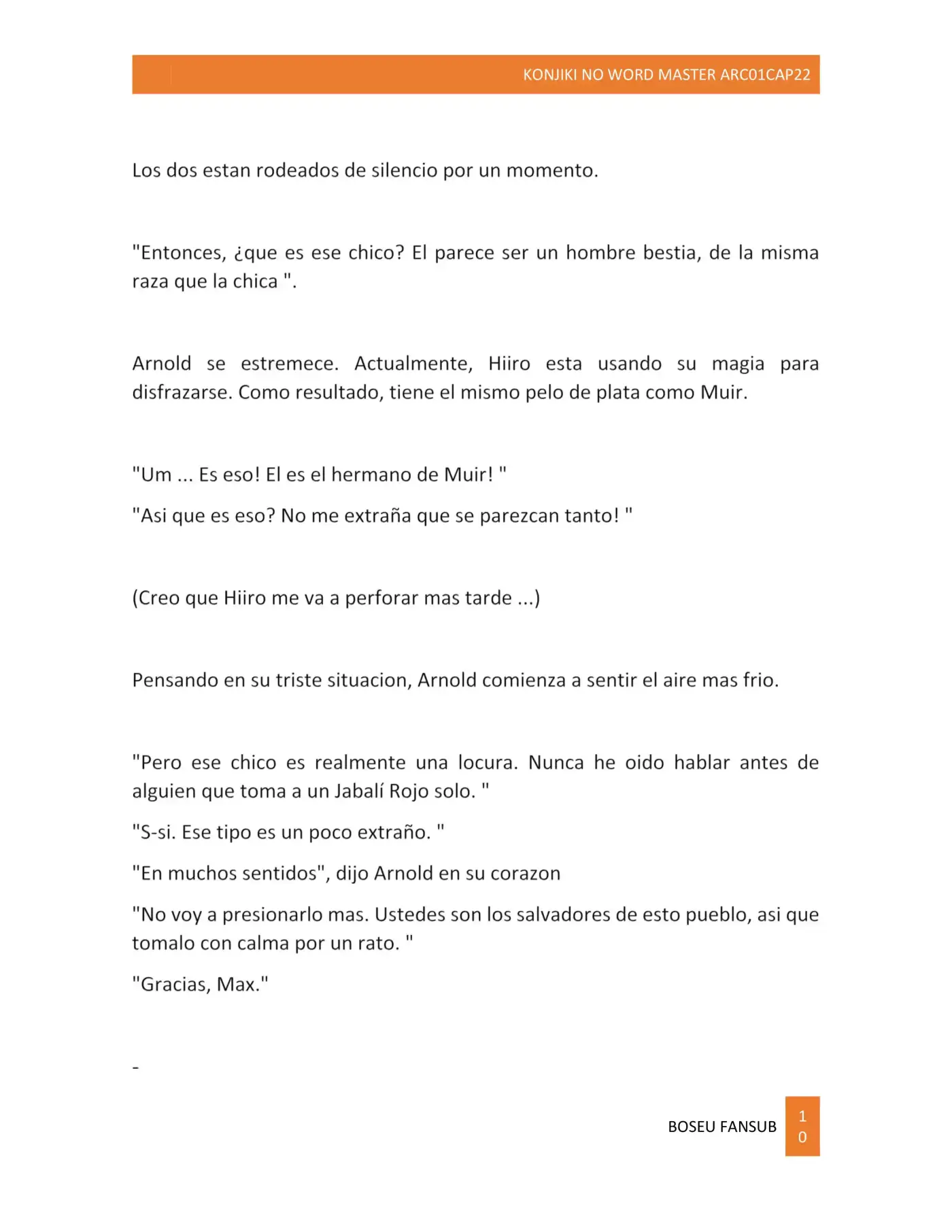 Konjiki No Word Master (novela) - Capítulo 22 - Página 10 - LectorTMOo