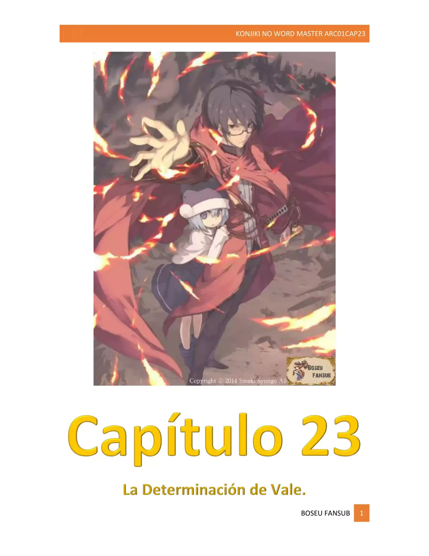 Konjiki No Word Master (novela) - Capítulo 23 - Página 1 - LectorTMOo