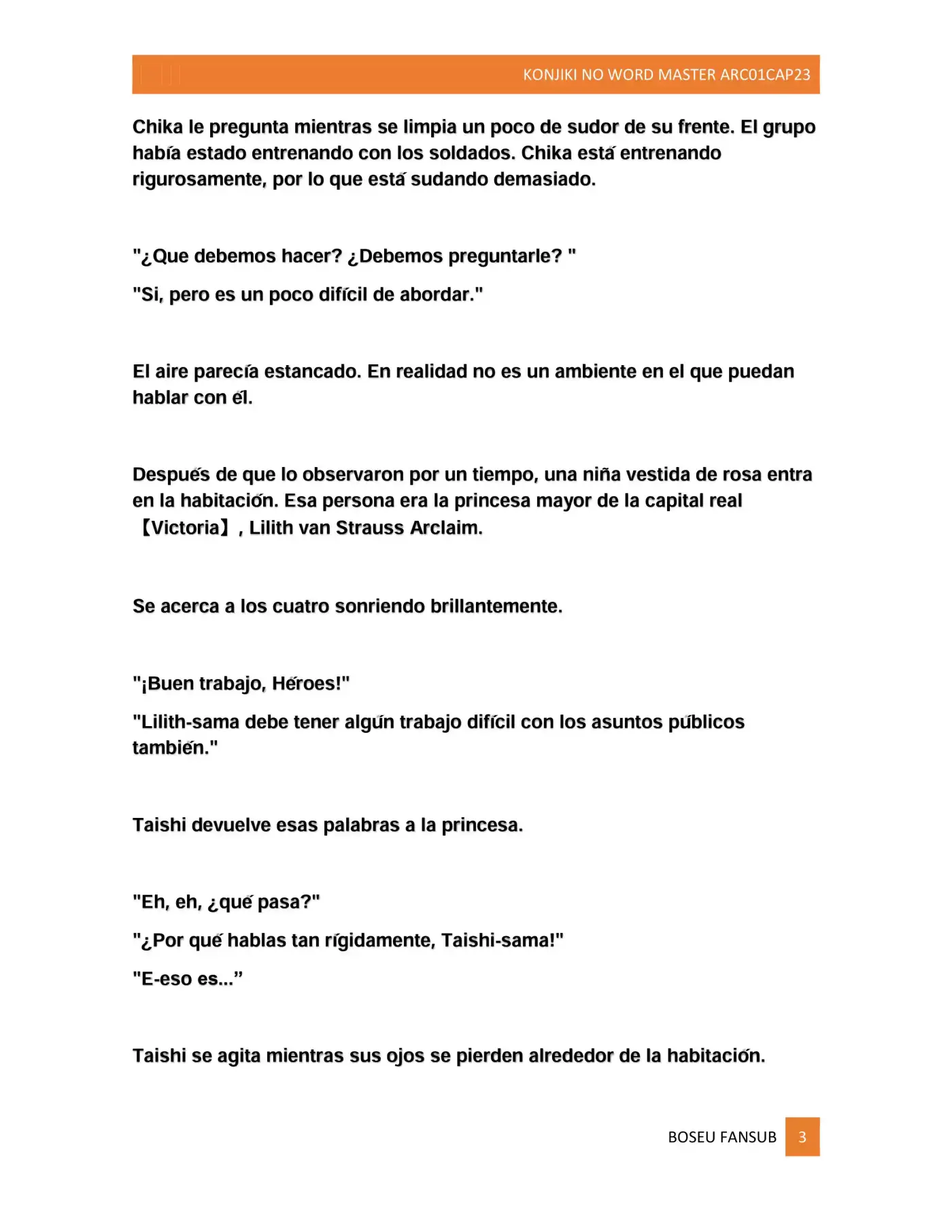Konjiki No Word Master (novela) - Capítulo 23 - Página 3 - LectorTMOo