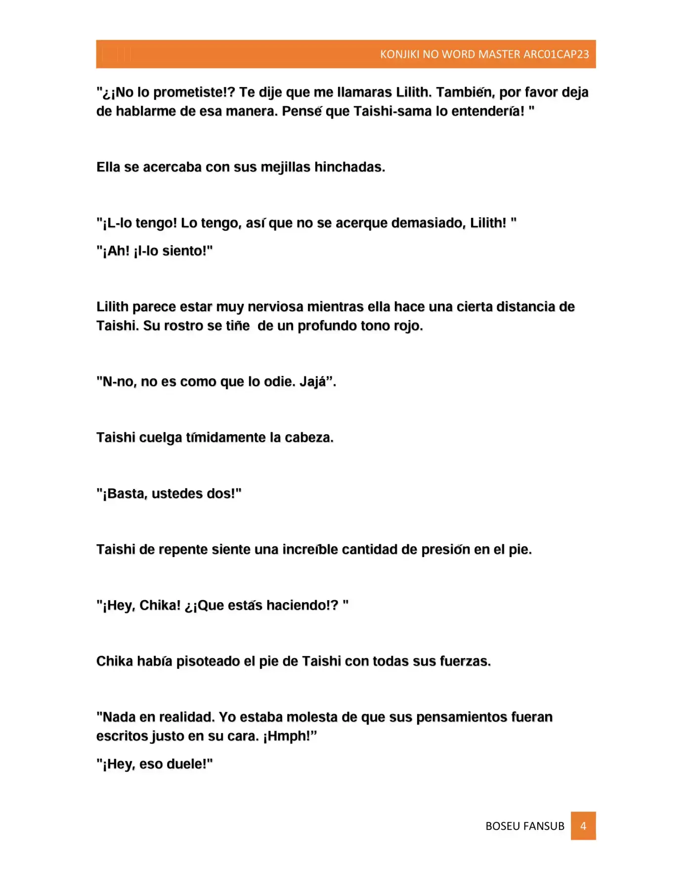 Konjiki No Word Master (novela) - Capítulo 23 - Página 4 - LectorTMOo