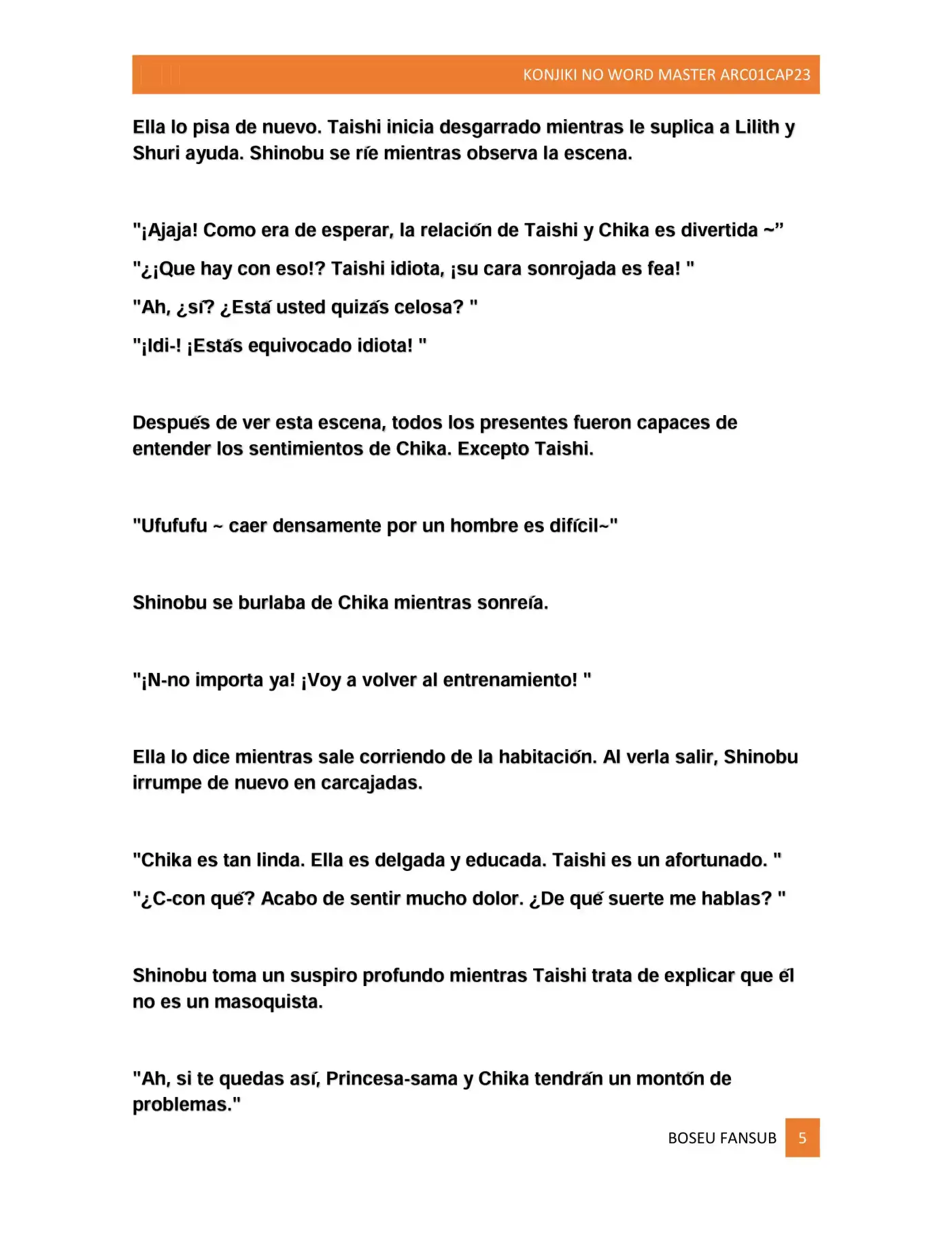 Konjiki No Word Master (novela) - Capítulo 23 - Página 5 - LectorTMOo