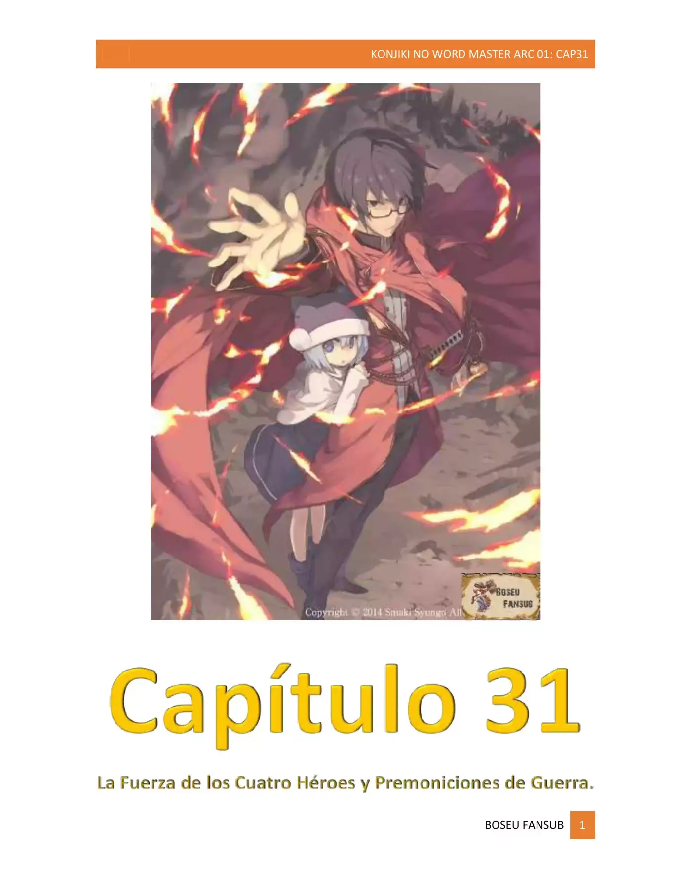 Konjiki No Word Master: Yuusha Yonin Ni Makikomareta Unique Cheat (novela) capítulo 31 página 1