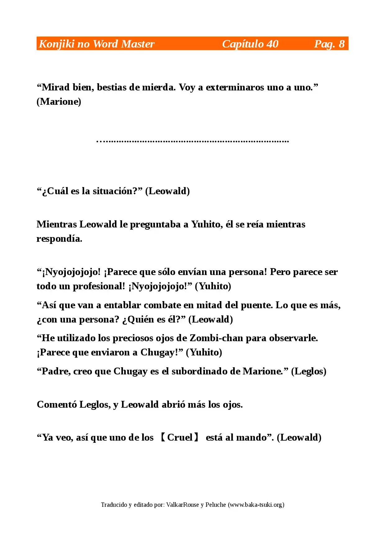 Konjiki No Word Master: Yuusha Yonin Ni Makikomareta Unique Cheat (novela) - Capítulo 40 - Página 8 - LectorTMOo