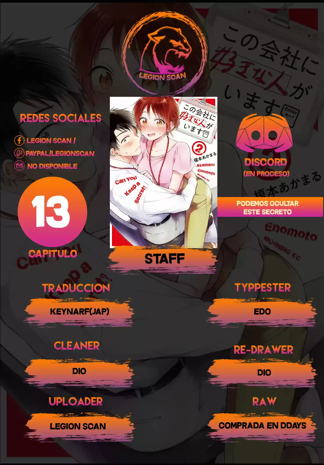 Kono Kaisha Ni Suki Na Hito Ga Imasu - Capítulo 13 - Página 1 - LectorTMOo