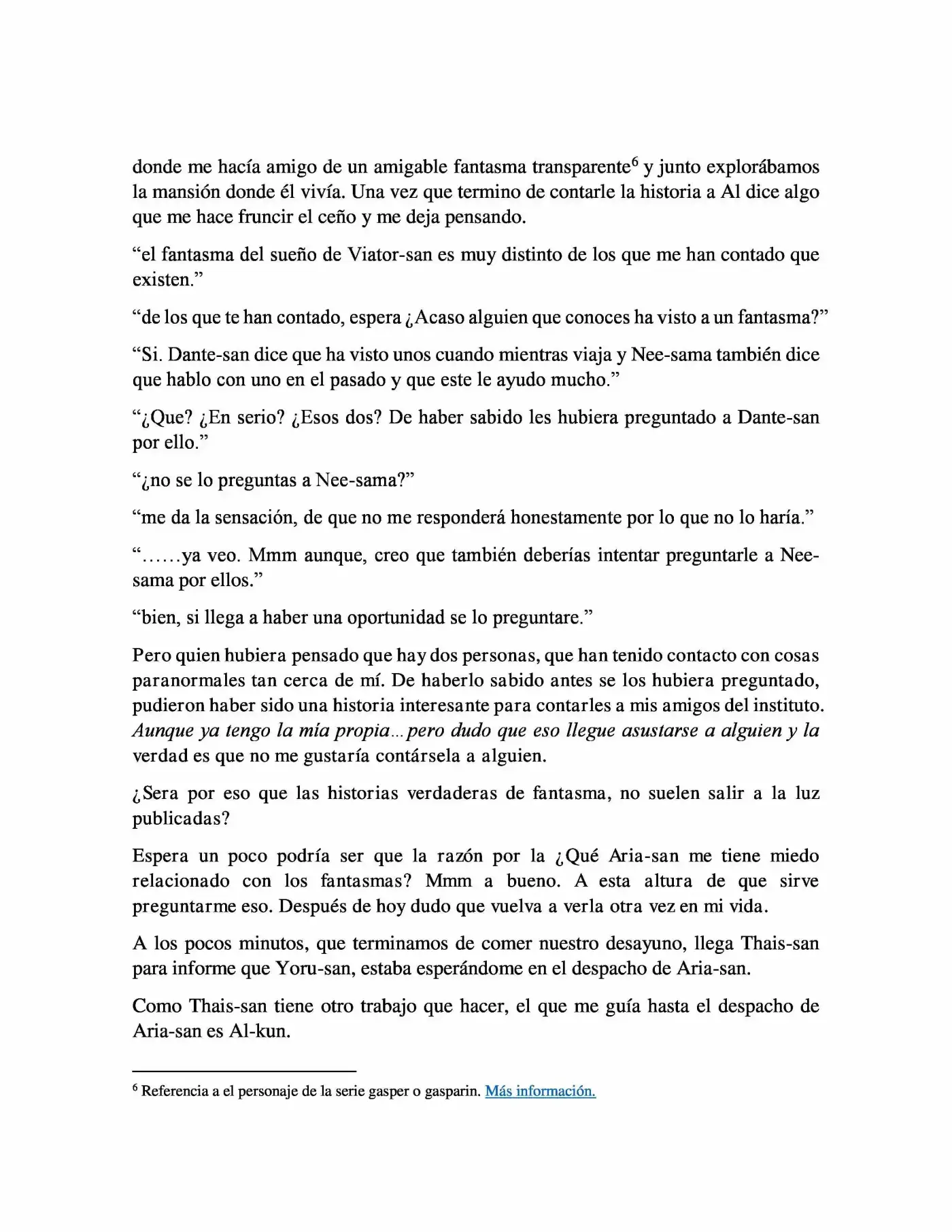 Kono Monogatari Wa Owari Ga Nai Koto (Novela) - Capítulo 5 - Página 11 - LectorTMOo