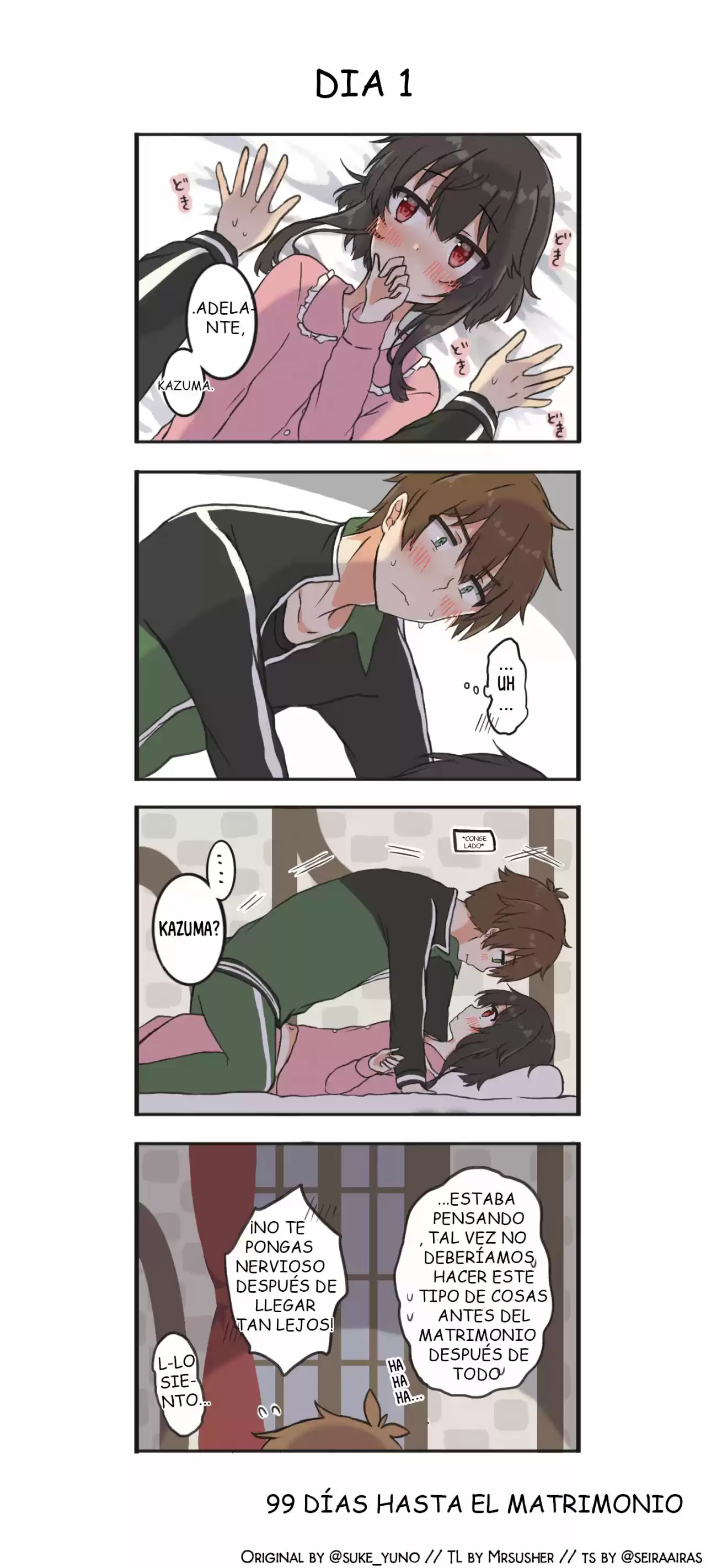 Kono Subarashii Sekai Ni Shukufuku Wo! - KazuMegu Se Casará En 100 Días (Doujinshi) - Capítulo 1 - Página 2 - LectorTMOo