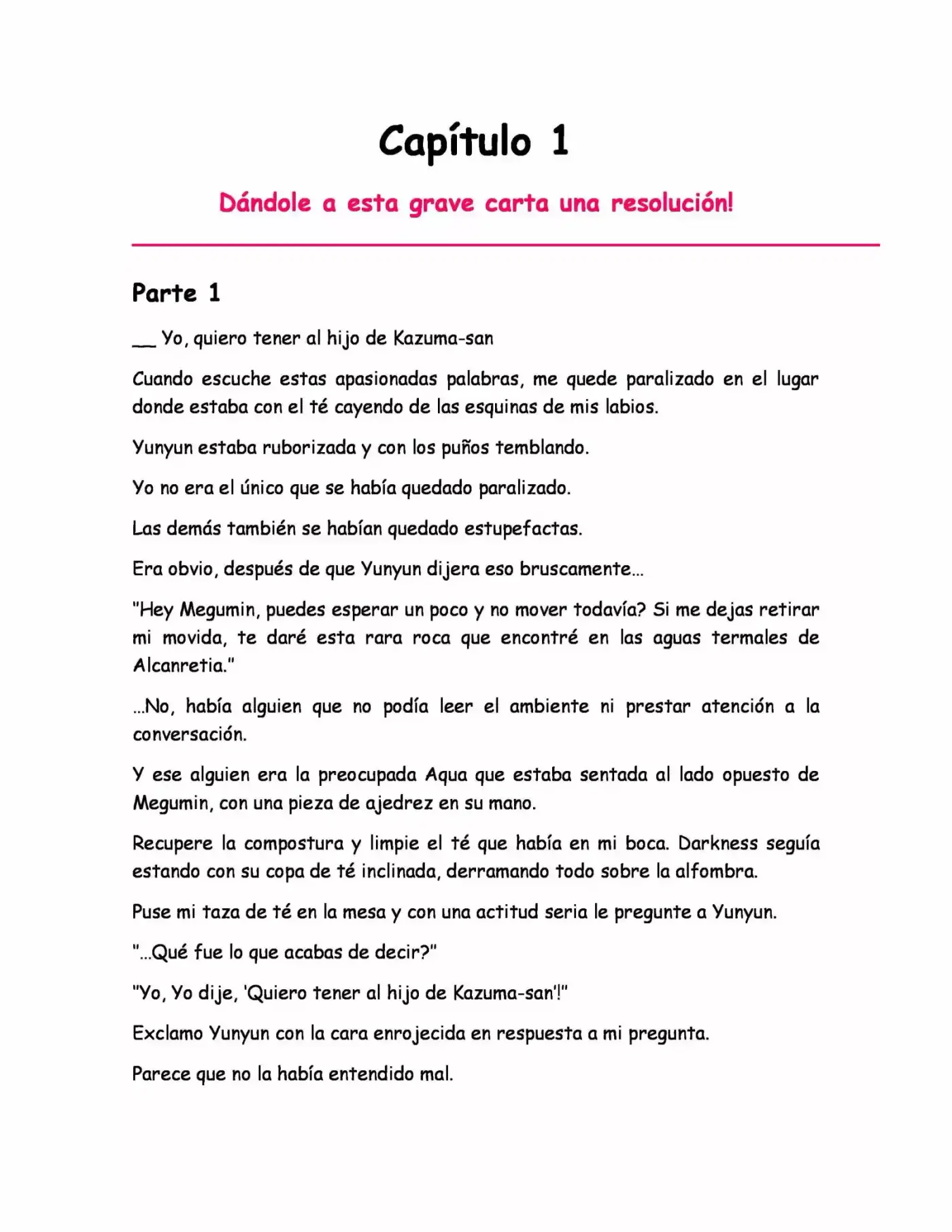 Kono Subarashii Sekai Ni Shukufuku Wo! (Novela) - Capítulo 1 - Página 1 - LectorTMOo