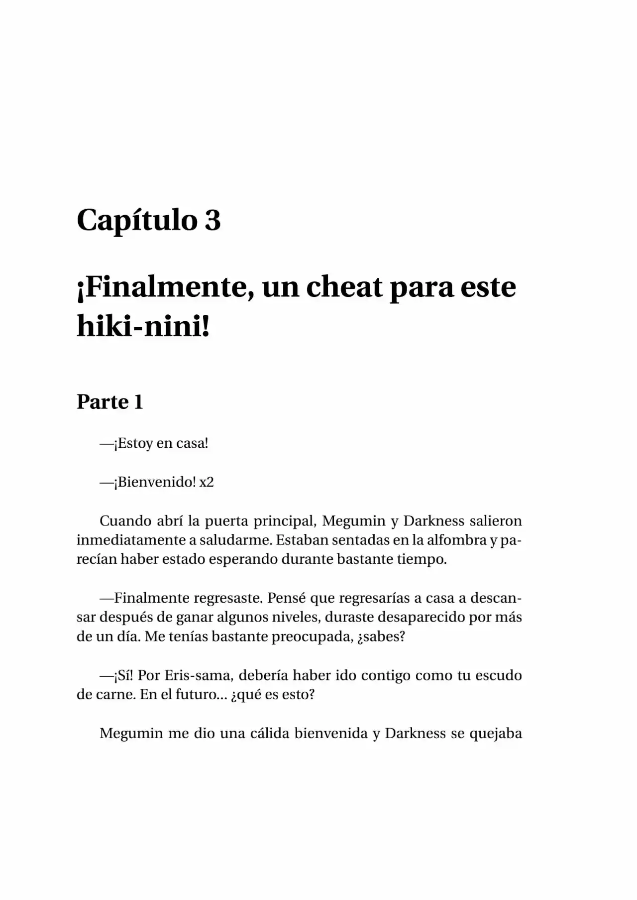 Kono Subarashii Sekai Ni Shukufuku Wo! (Novela) - Capítulo 108 - Página 1 - LectorTMOo