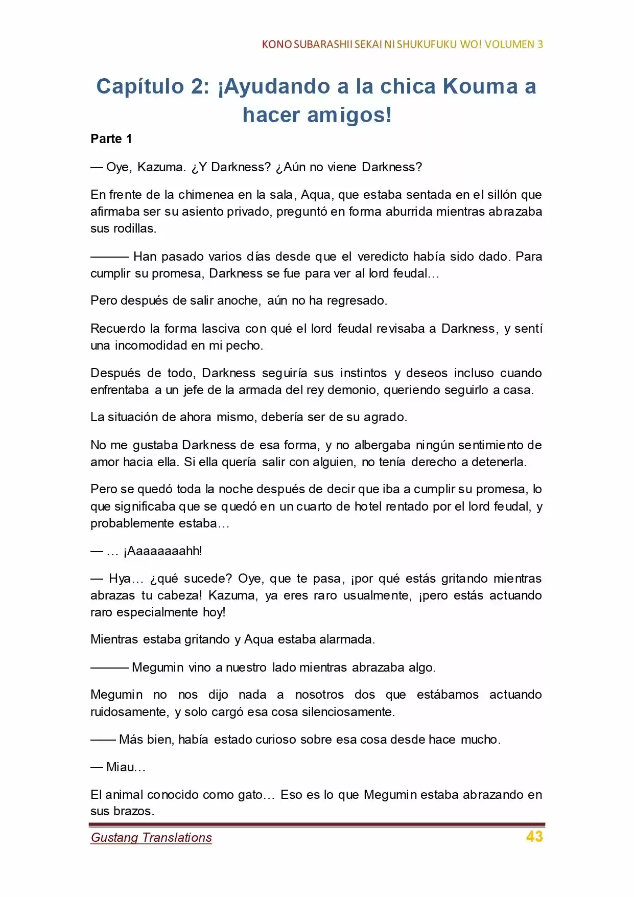 Kono Subarashii Sekai Ni Shukufuku Wo! (Novela) - Capítulo 15 - Página 1 - LectorTMOo