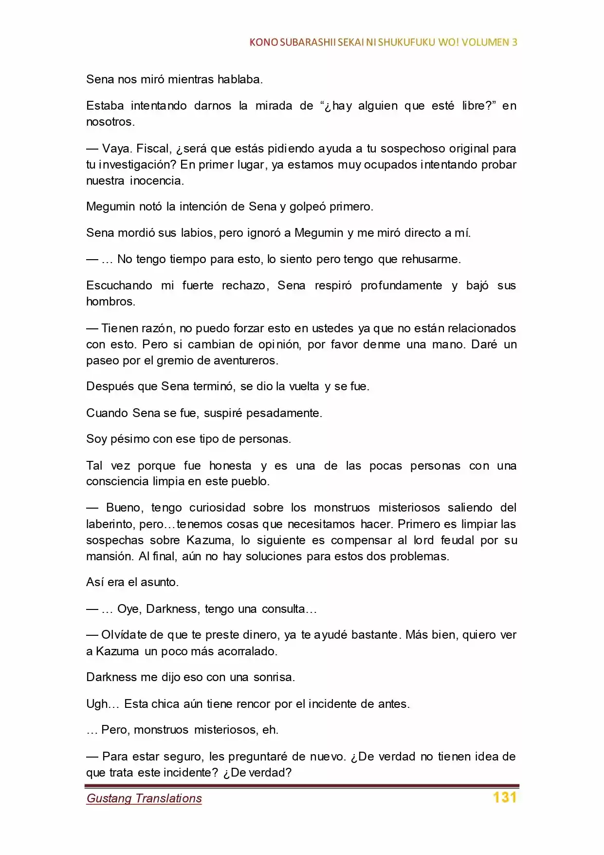 Kono Subarashii Sekai Ni Shukufuku Wo! (Novela) - Capítulo 18 - Página 2 - LectorTMOo