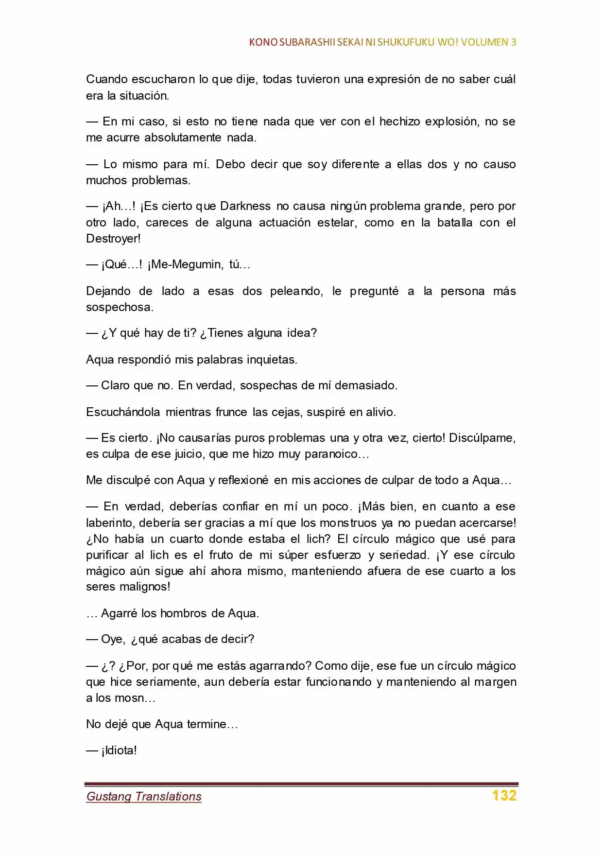 Kono Subarashii Sekai Ni Shukufuku Wo! (Novela) - Capítulo 18 - Página 3 - LectorTMOo