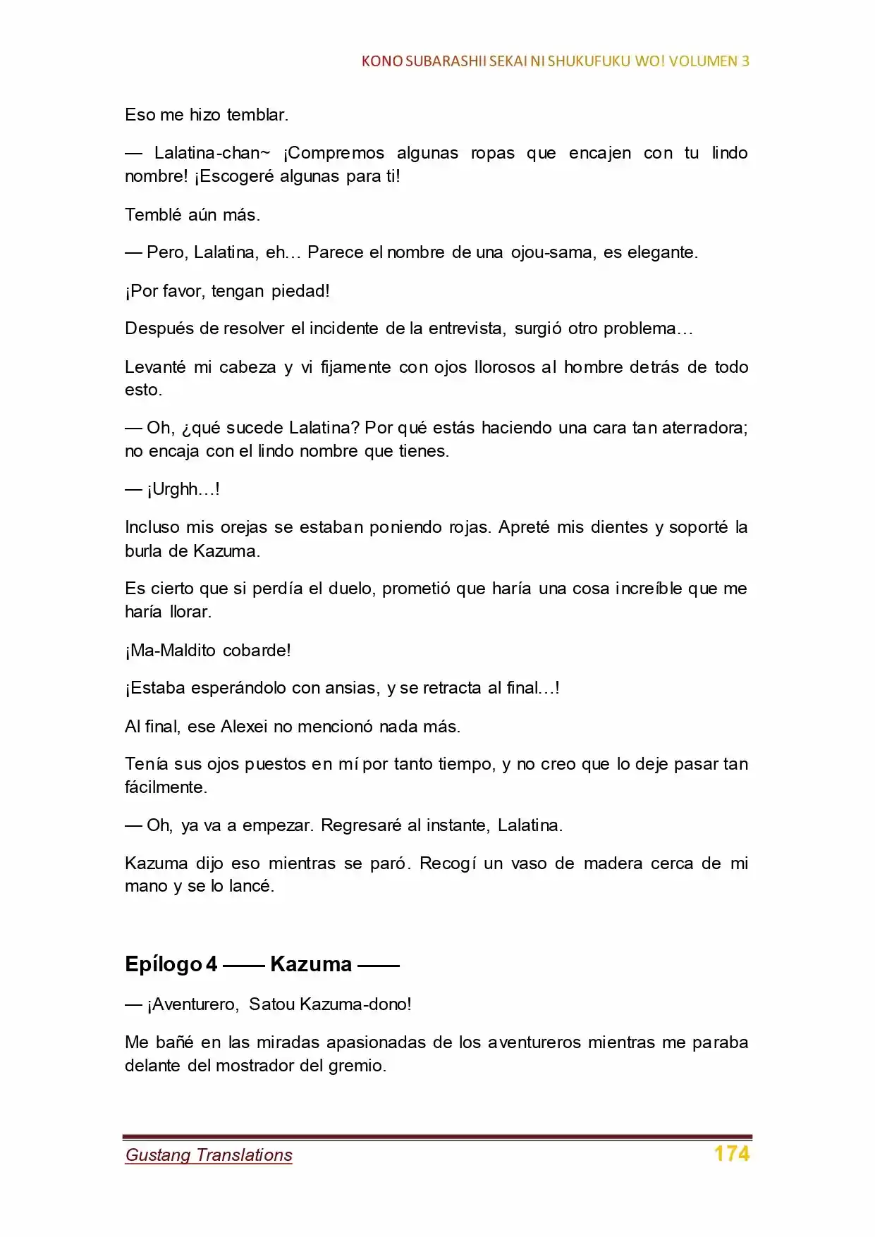 Kono Subarashii Sekai Ni Shukufuku Wo! (Novela) - Capítulo 19 - Página 5 - LectorTMOo