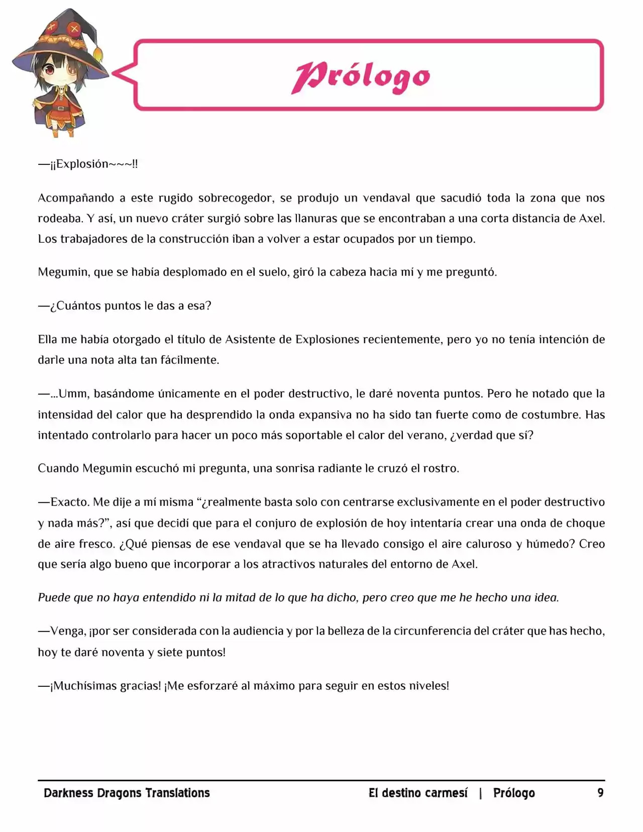 Kono Subarashii Sekai Ni Shukufuku Wo! (Novela) - Capítulo 57 - Página 9 - LectorTMOo